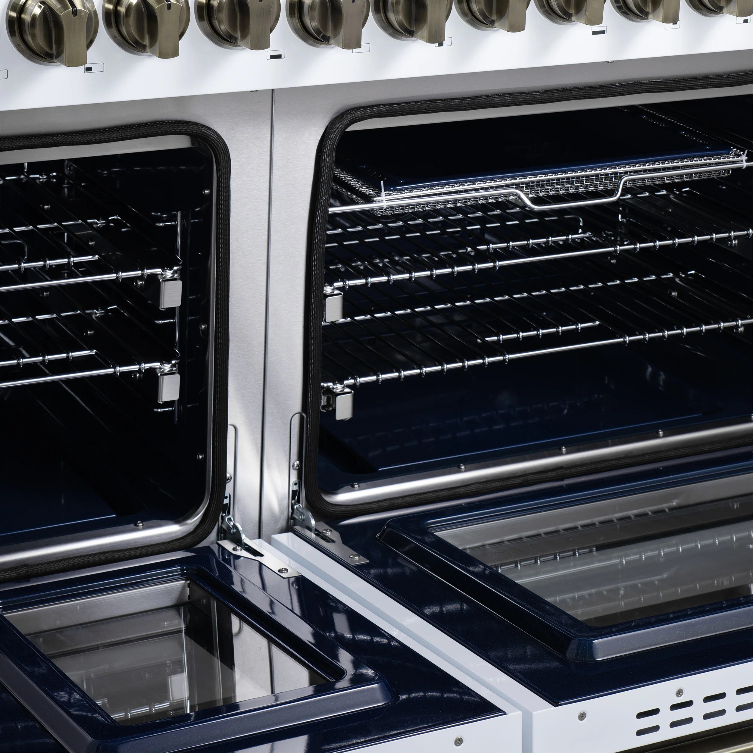 Forno Massimo 48-Inch White Freestanding Gas Range, 8 Burners, True Convection Oven - Image 18