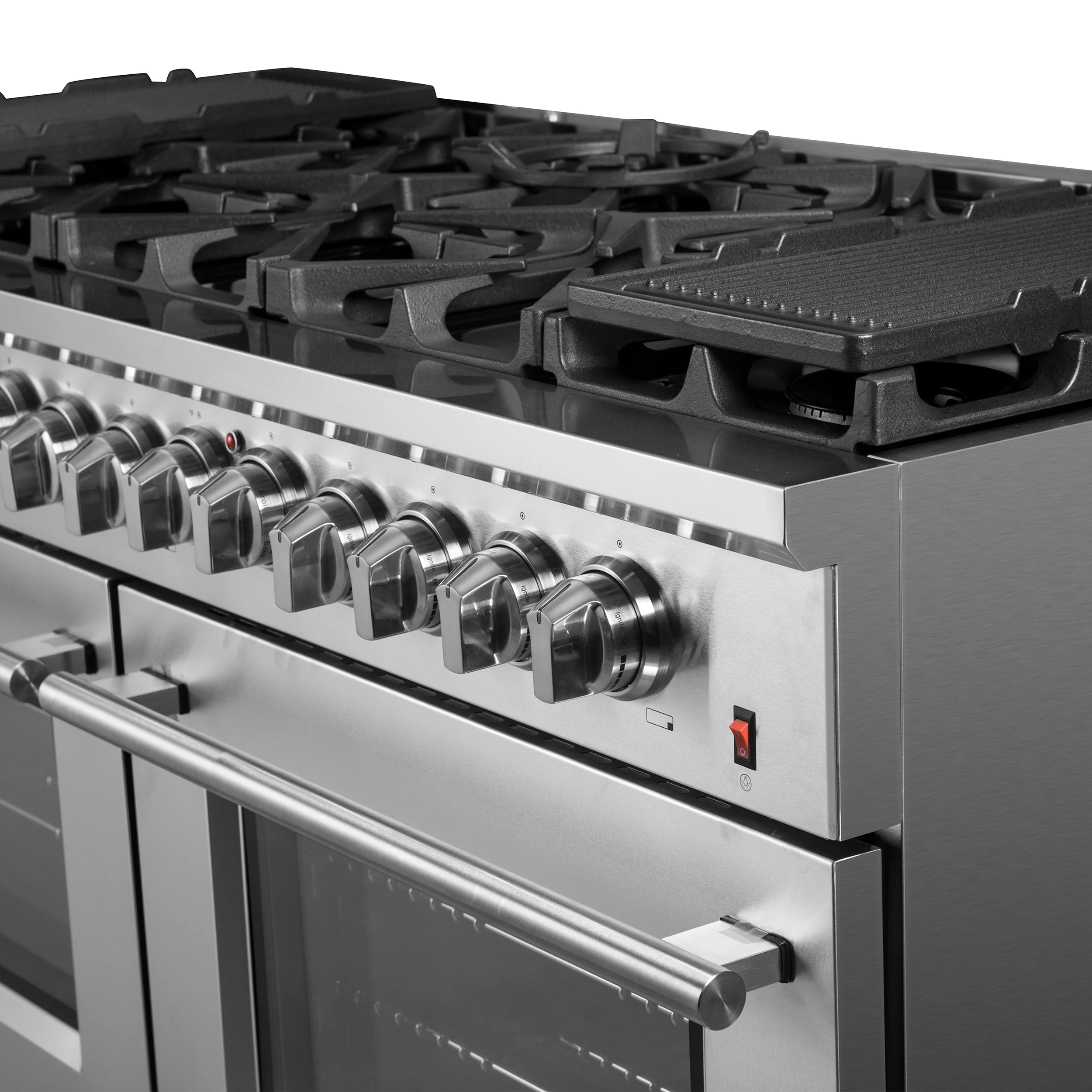 Forno Massimo 60-Inch Freestanding Dual Fuel Range, 10 Burners, Double Convection Ovens - Image 20