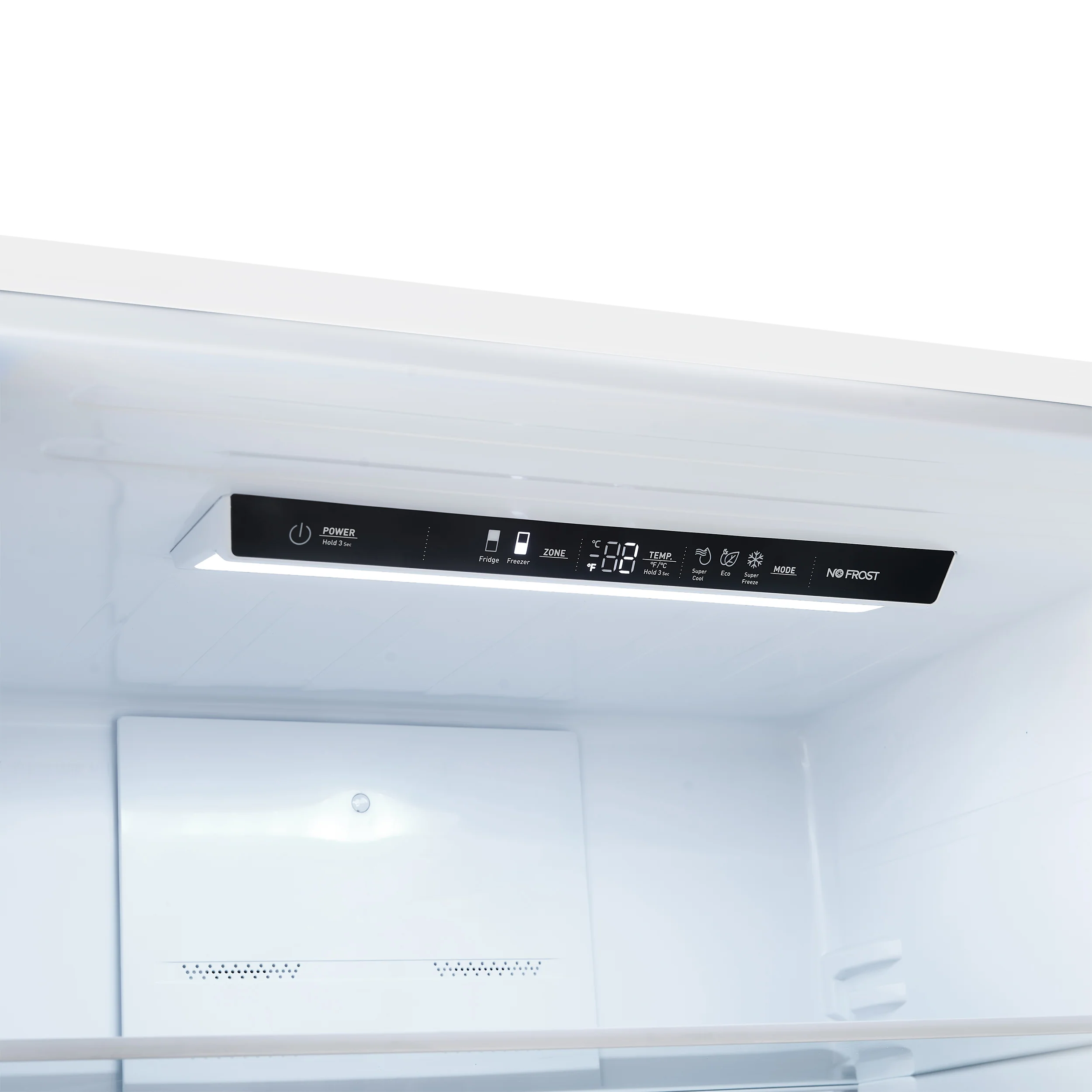 Forno Milano 2-Piece 62-Inch Freestanding Dual Bottom Freezer Refrigerator, White – 34.4 cu.ft, Touch Control, Ice Maker - Image 4