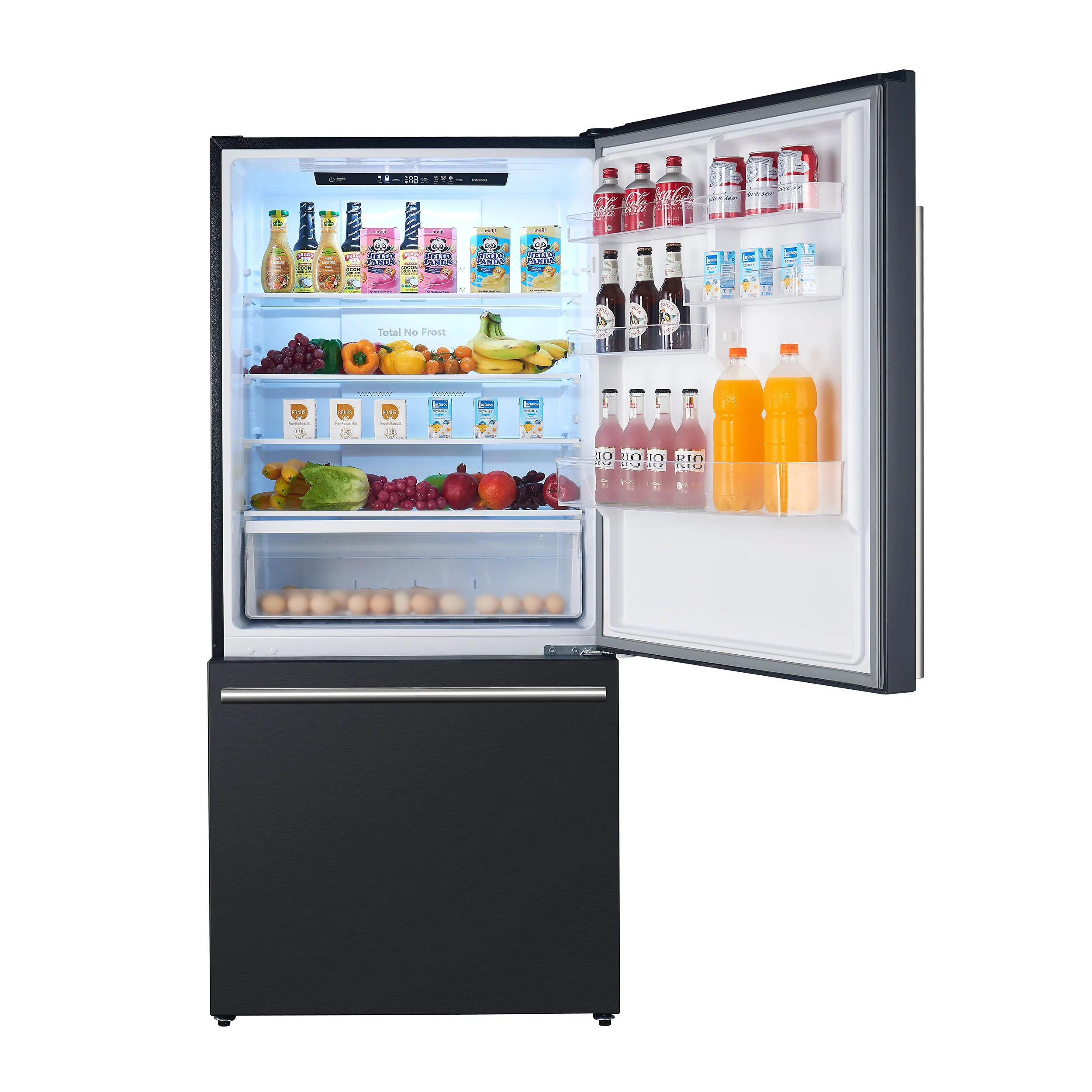 Forno Milano Espresso 31-Inch Bottom Freezer Refrigerator, Black, 17.2 cu.ft Capacity, Energy Efficient - Image 12