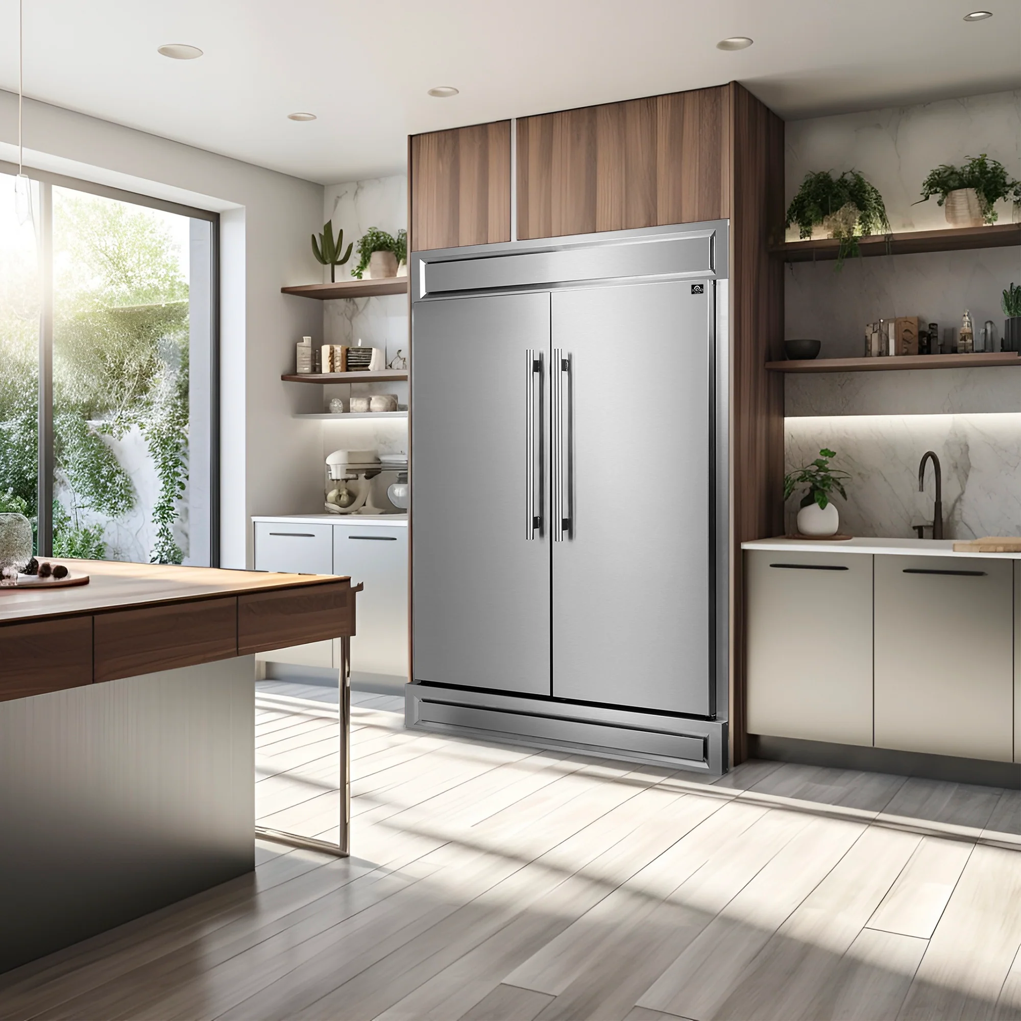 FORNO Premium 2-Piece Kitchen Bundle - Capriasca 48" Stainless Steel Range, Forno Maderno 2-28 " Wide Units with Decorative Trim - FBDL-019-06CAUS - Image 6