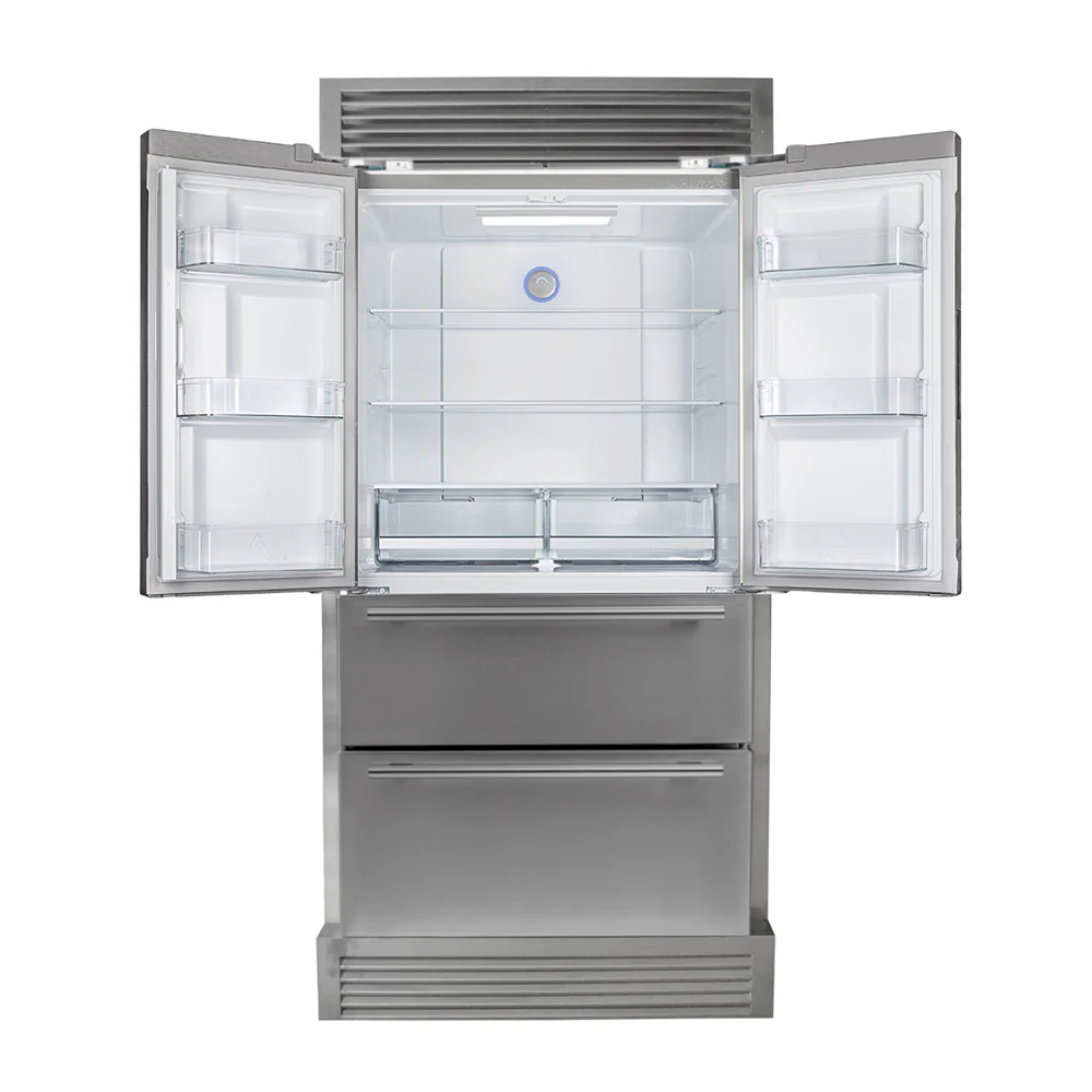 FORNO Premium 2-Piece Kitchen Bundle - Galiano 36" Stainless Steel Range, Forno Moena 36" French Door 19.2 cu. ft Stainless Steel Refrigerator, with Decorative Grill - 40" Wide - FBDL-019-03CAUS - Image 6