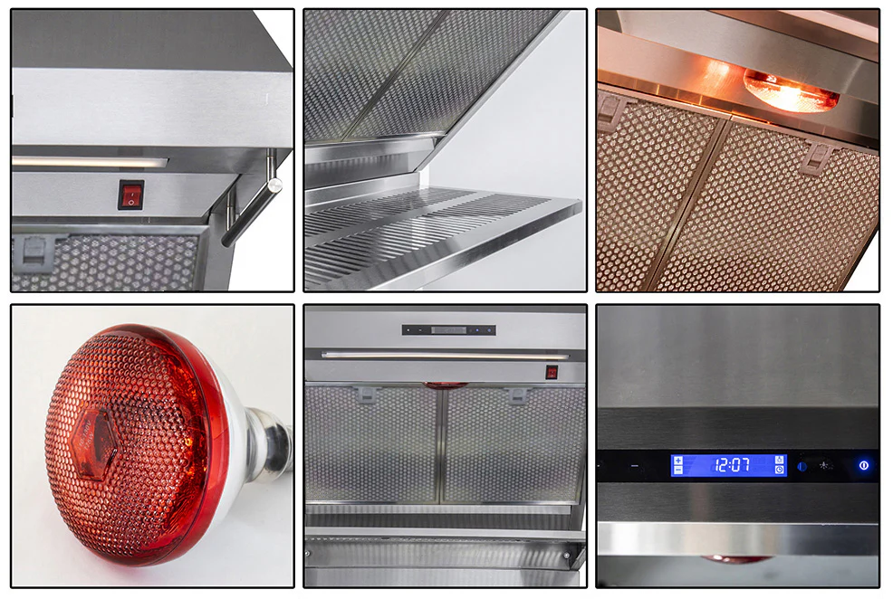 Forno Savona 30-Inch Wall Mount Range Hood, Hybrid Filters, Backsplash Included - Image 5