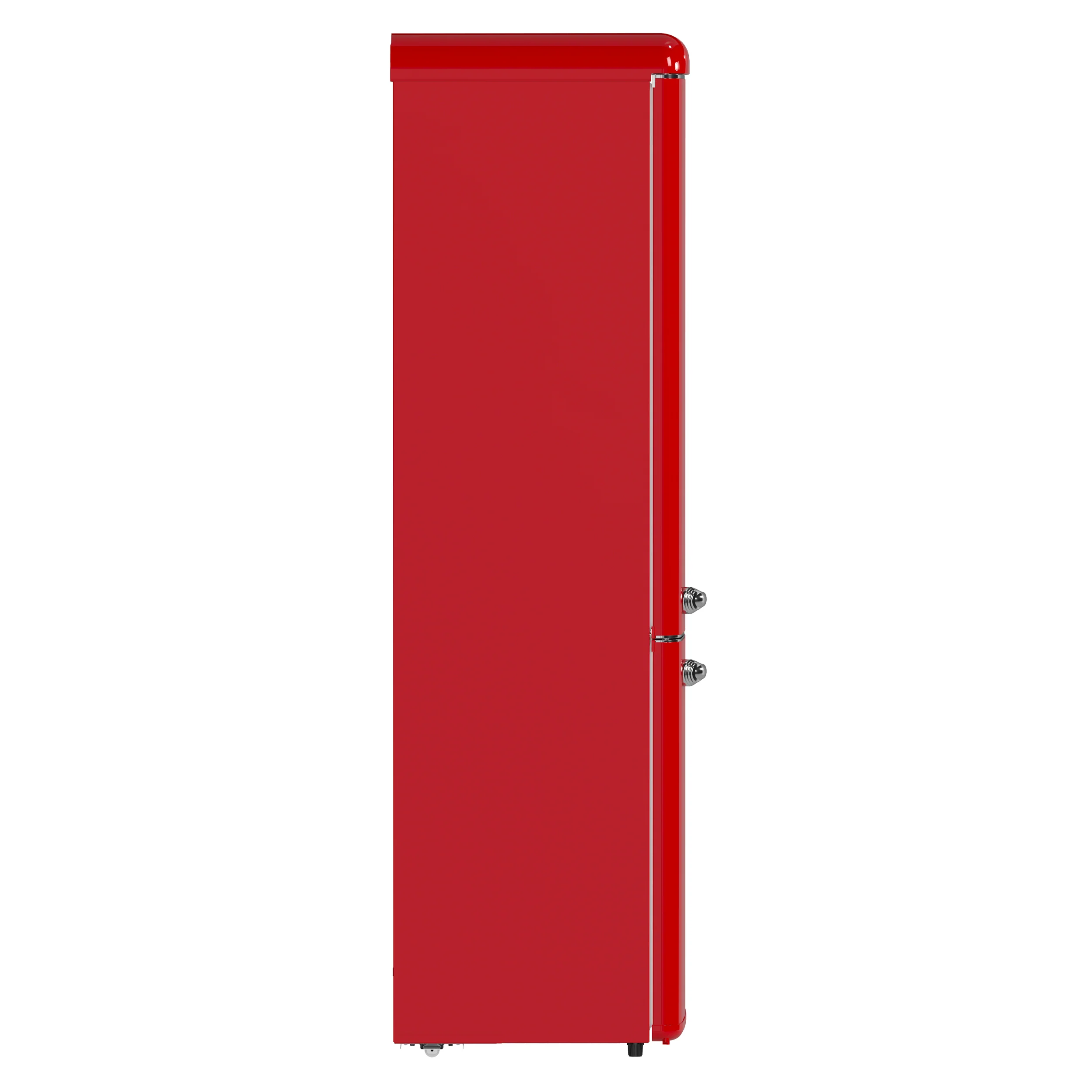 Forno Storico 22-Inch Retro bottom freezer Fridge in Red, 9 cu.ft, silver handle - Image 6
