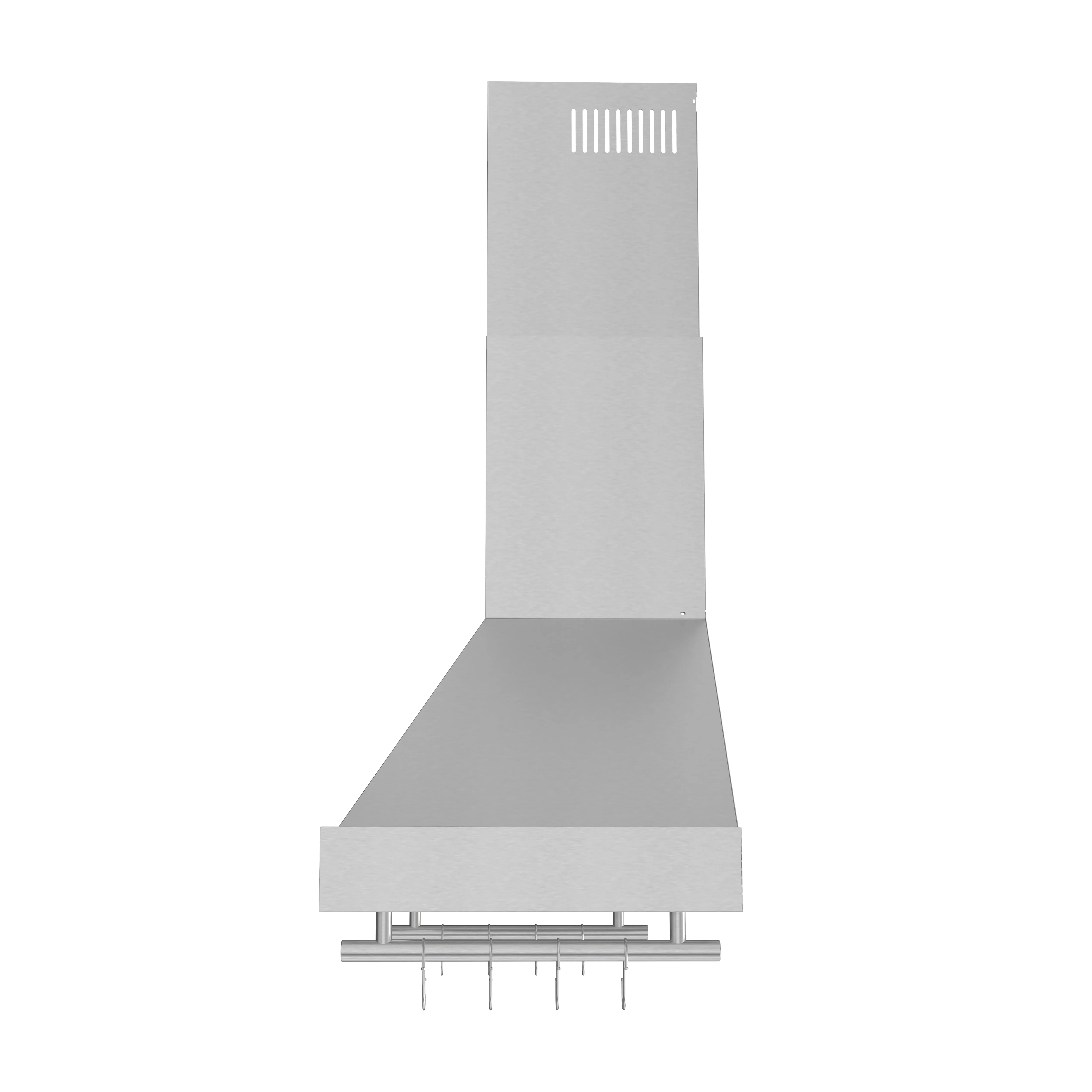 Forno Venezia 48 Inch Wall-Mounted Range Hood in White with Antique Brass Accessories, Touch Controls and Baffle Filters - Image 4