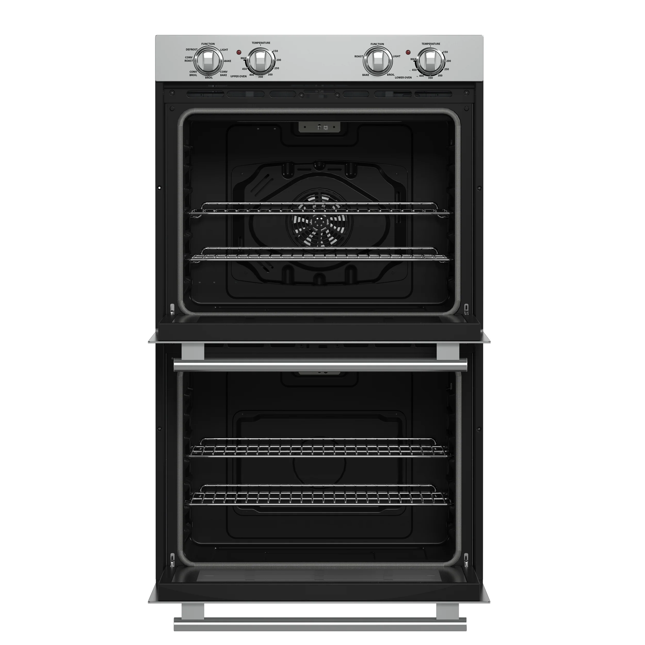Forno Vomero 30-Inch Double Wall Oven, Stainless Steel, 10 cu.ft Total Capacity, 7100W Convection, Mechanical Controls, Self-Cleaning Function - Image 2