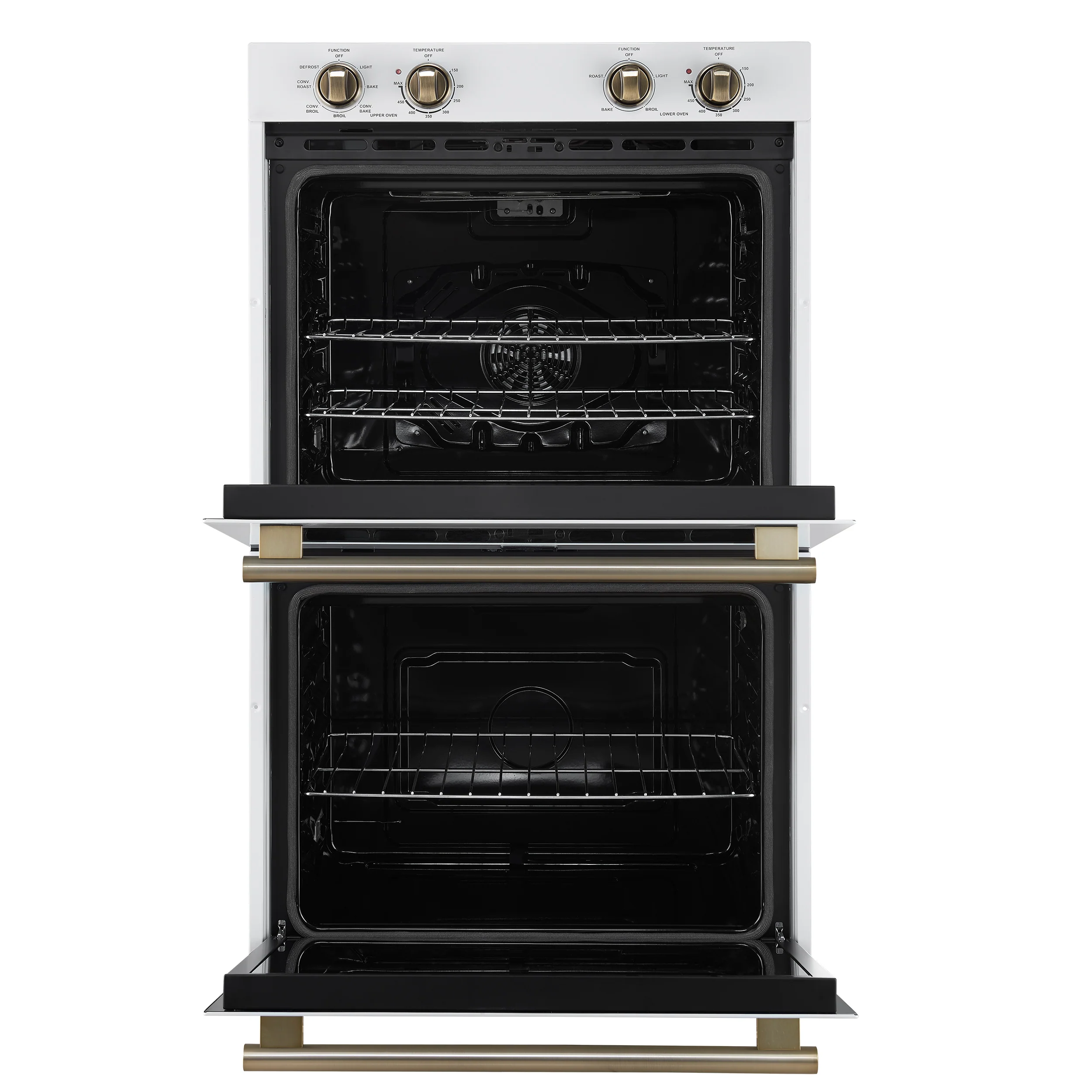 Forno Vomero 30-Inch Double Wall Oven, White, 10 cu.ft Total Capacity, 7100W Convection, Mechanical Controls, Manuel Steam Clean - Image 3