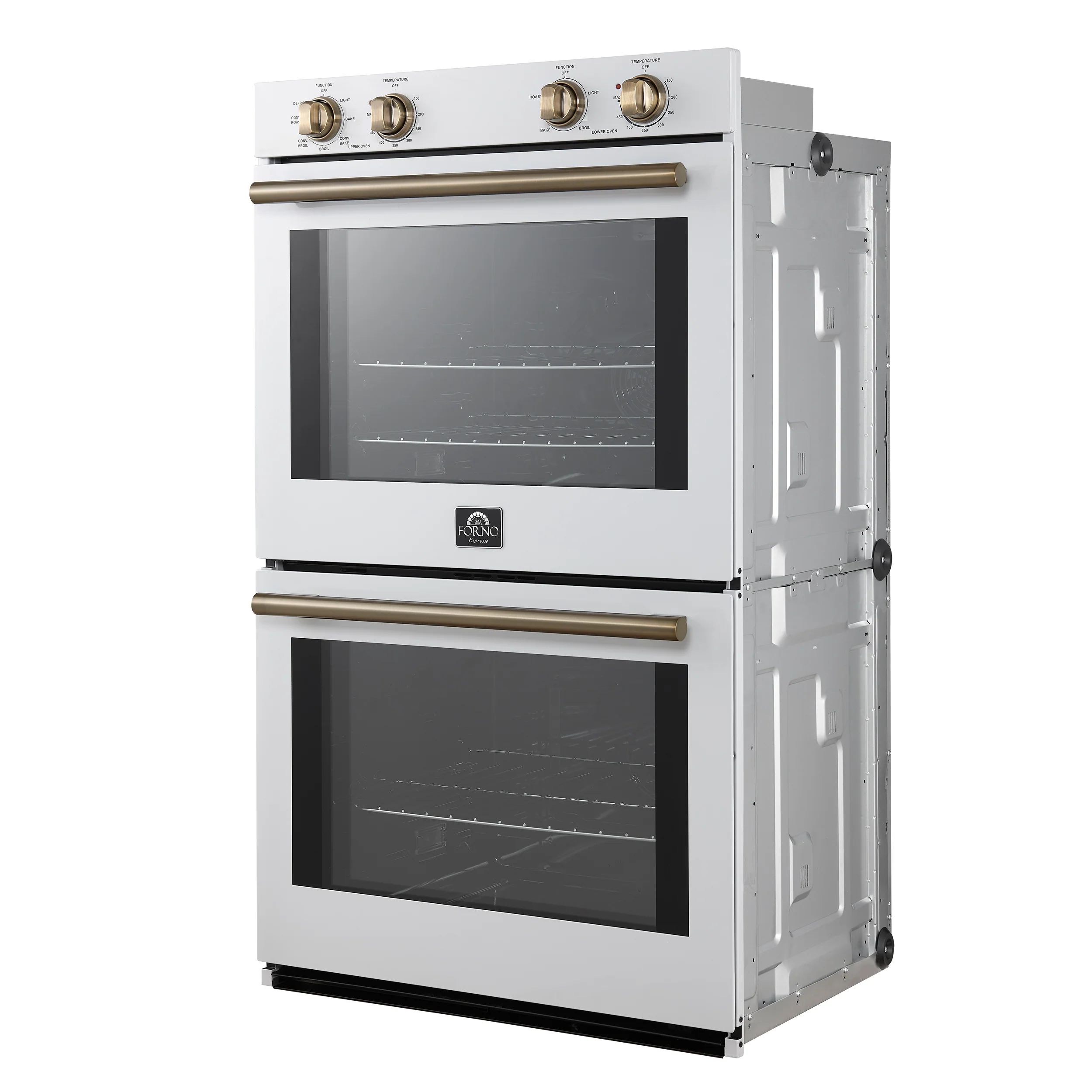 Forno Vomero 30-Inch Double Wall Oven, White, 10 cu.ft Total Capacity, 7100W Convection, Mechanical Controls, Manuel Steam Clean - Image 9