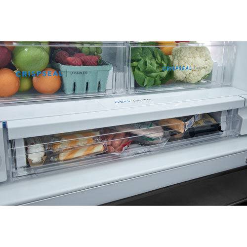 FRFS2823AD - REFRIGERATORS - Frigidaire - French 3-Door - Black Stainless - New - Image 4