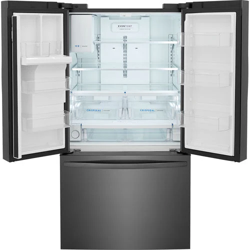 FRFS2823AD - REFRIGERATORS - Frigidaire - French 3-Door - Black Stainless - Open Box - Image 9