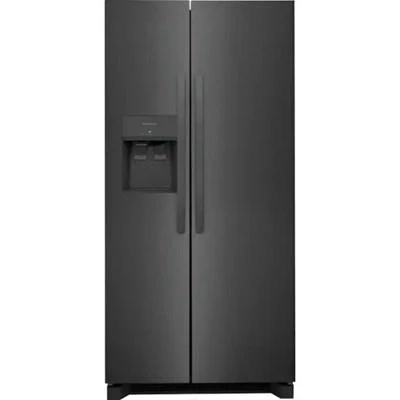 FRSS2323AD - REFRIGERATORS - Frigidaire - Side by Side - Black Stainless - New
