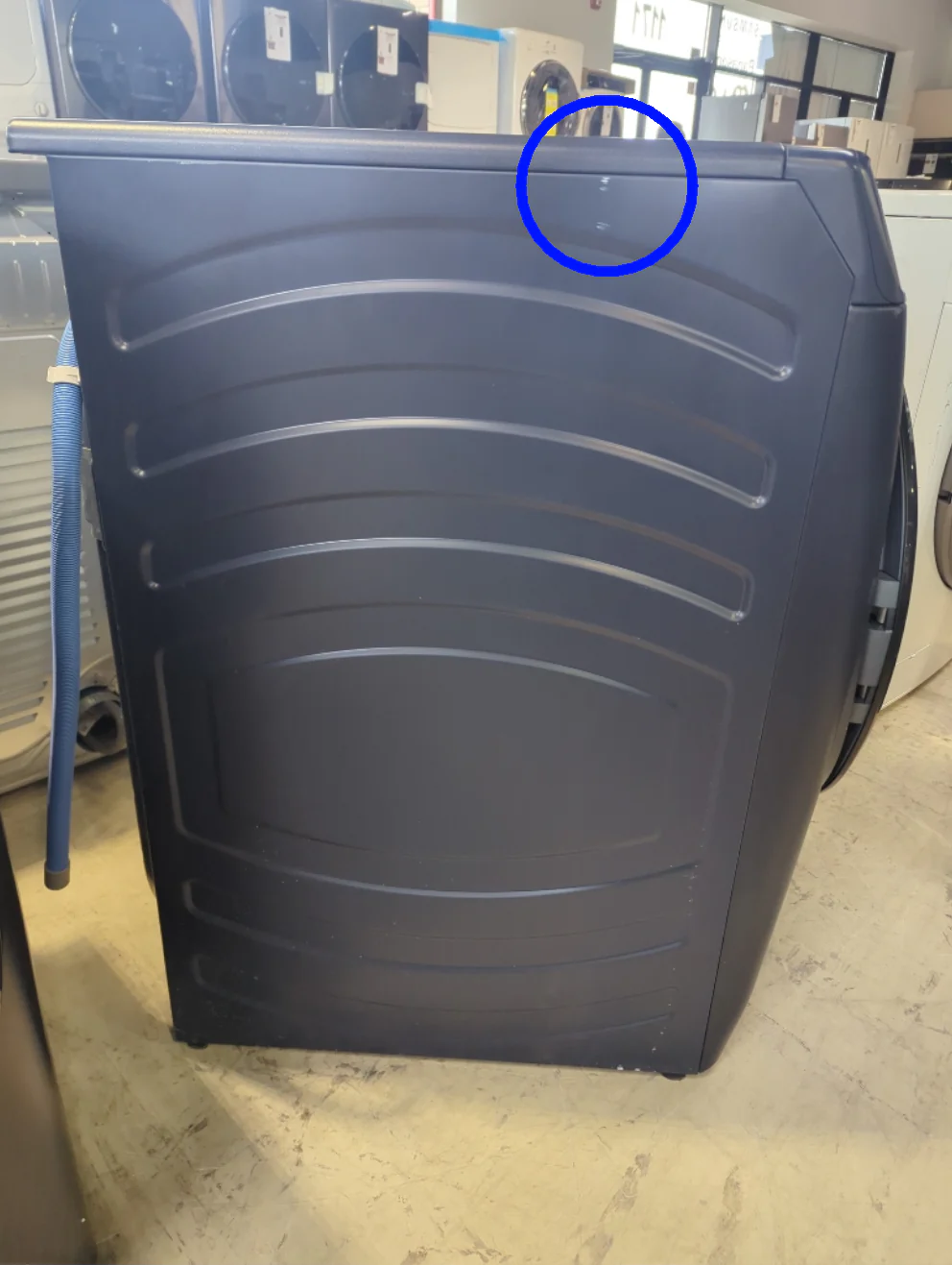GFW550SPRRS - WASHERS - GE - Front Loading - Sapphire Blue - Open Box - Image 3