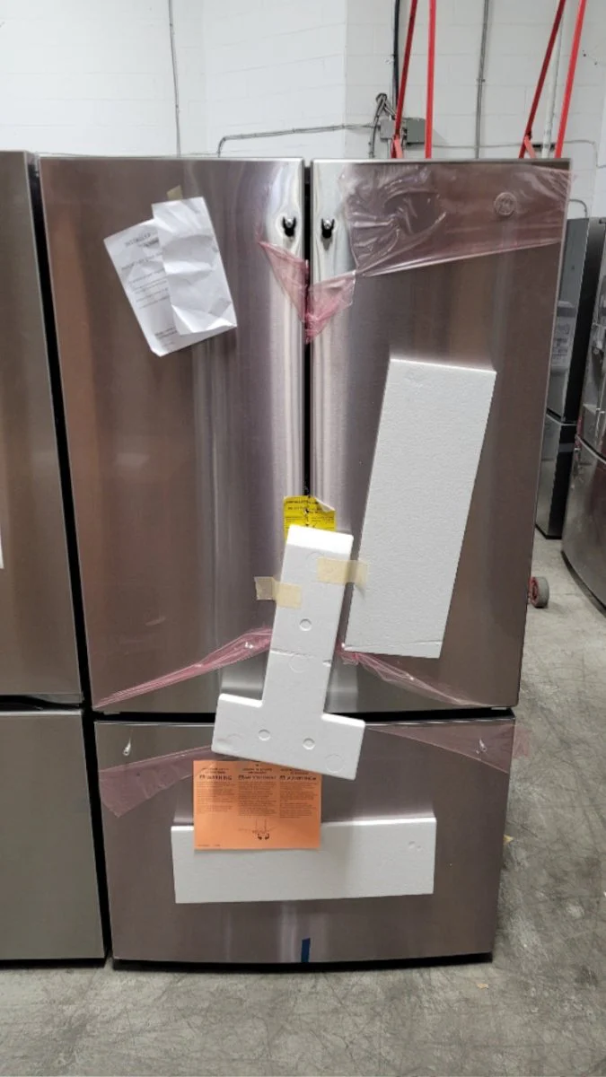 GNE27JYMFS - REFRIGERATORS - GE - French 3-Door - Stainless Steel - Open Box - Image 2