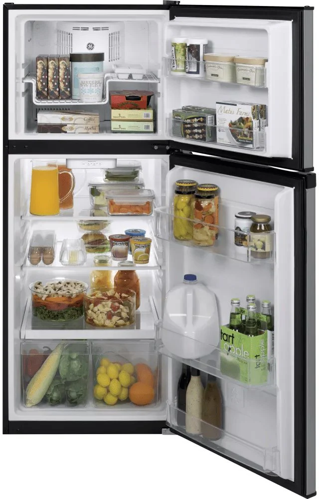 GPE12FSKSB - REFRIGERATORS - GE - Top Freezer - Stainless Steel - Open Box - Image 3
