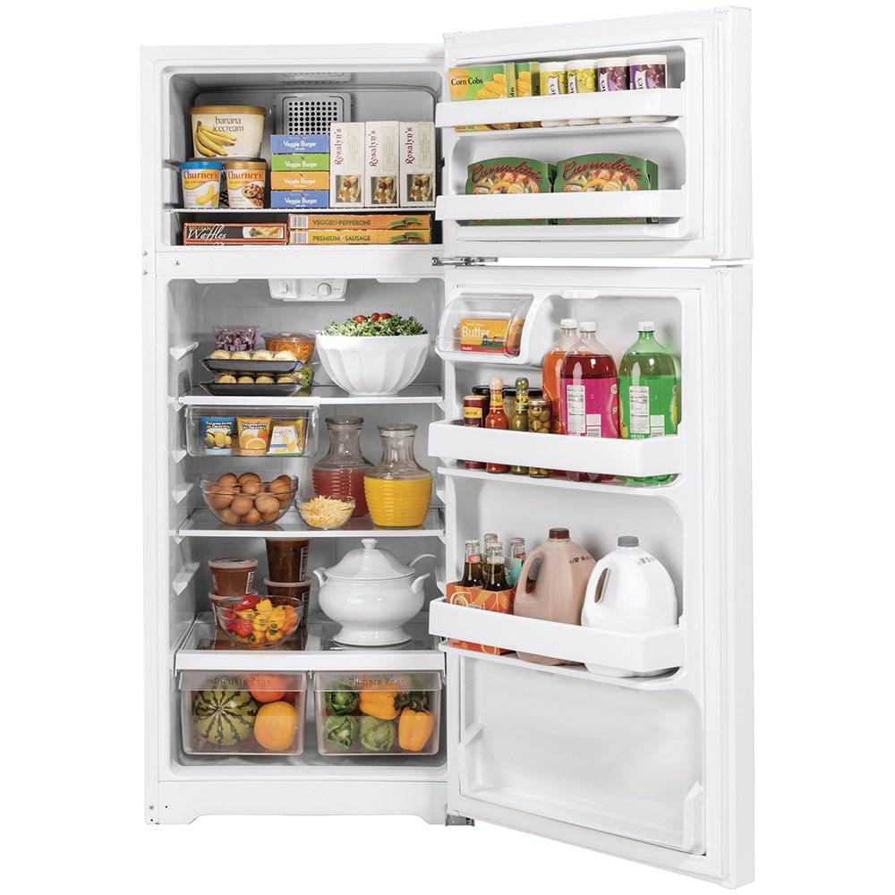 GTE17GTNRWW - REFRIGERATORS - GE - Top Freezer - White - Open Box - Image 3