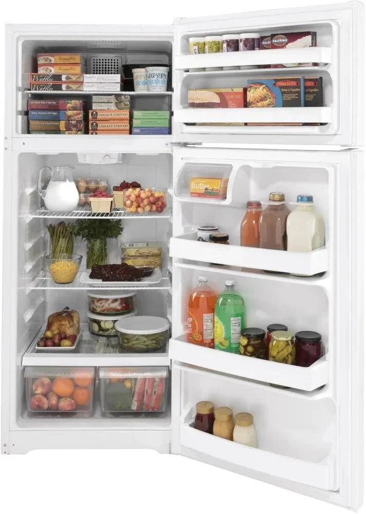 GTE18DTNRWW - REFRIGERATORS - GE - Top Freezer - White - Open Box - Image 9