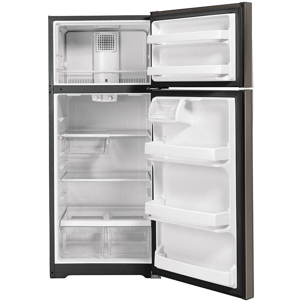GTE18GMNRES - REFRIGERATORS - GE - Top Freezer - Slate Grey - Open Box - Image 3