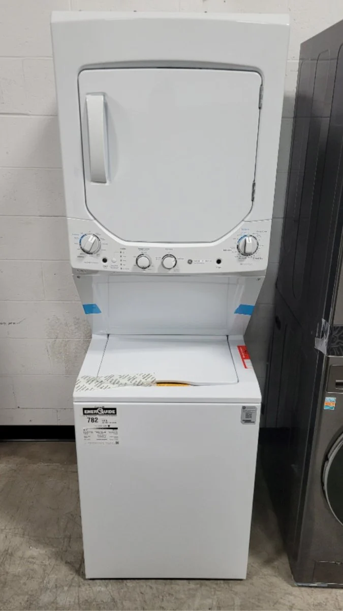 GUD24ESMMWW - LAUNDRY CENTERS - GE - Stacked Washer/Dryer - Electric - White - Open Box - Image 2