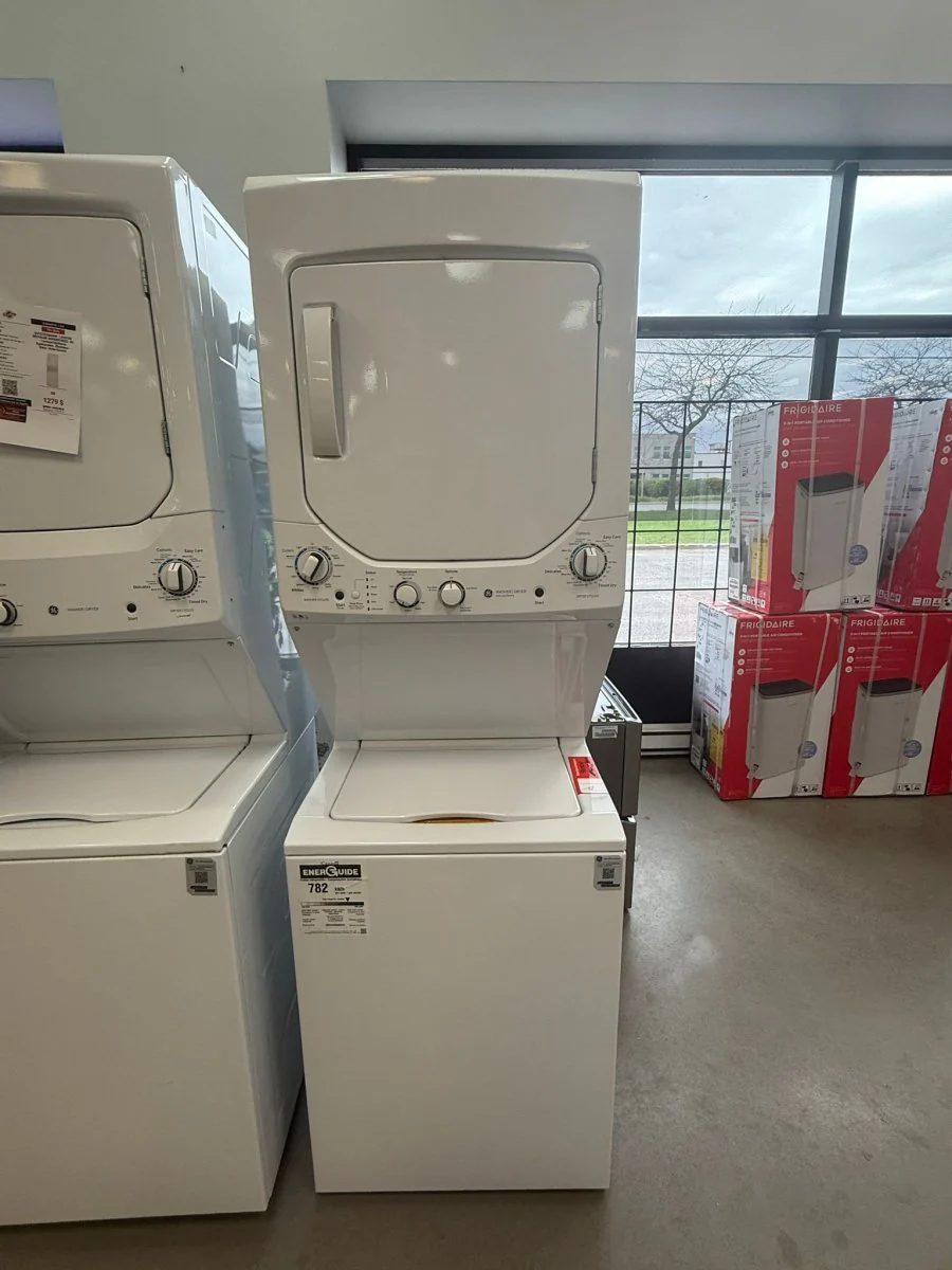 GUD24ESMMWW - LAUNDRY CENTERS - GE - Stacked Washer/Dryer - Electric - White - Open Box - Image 2