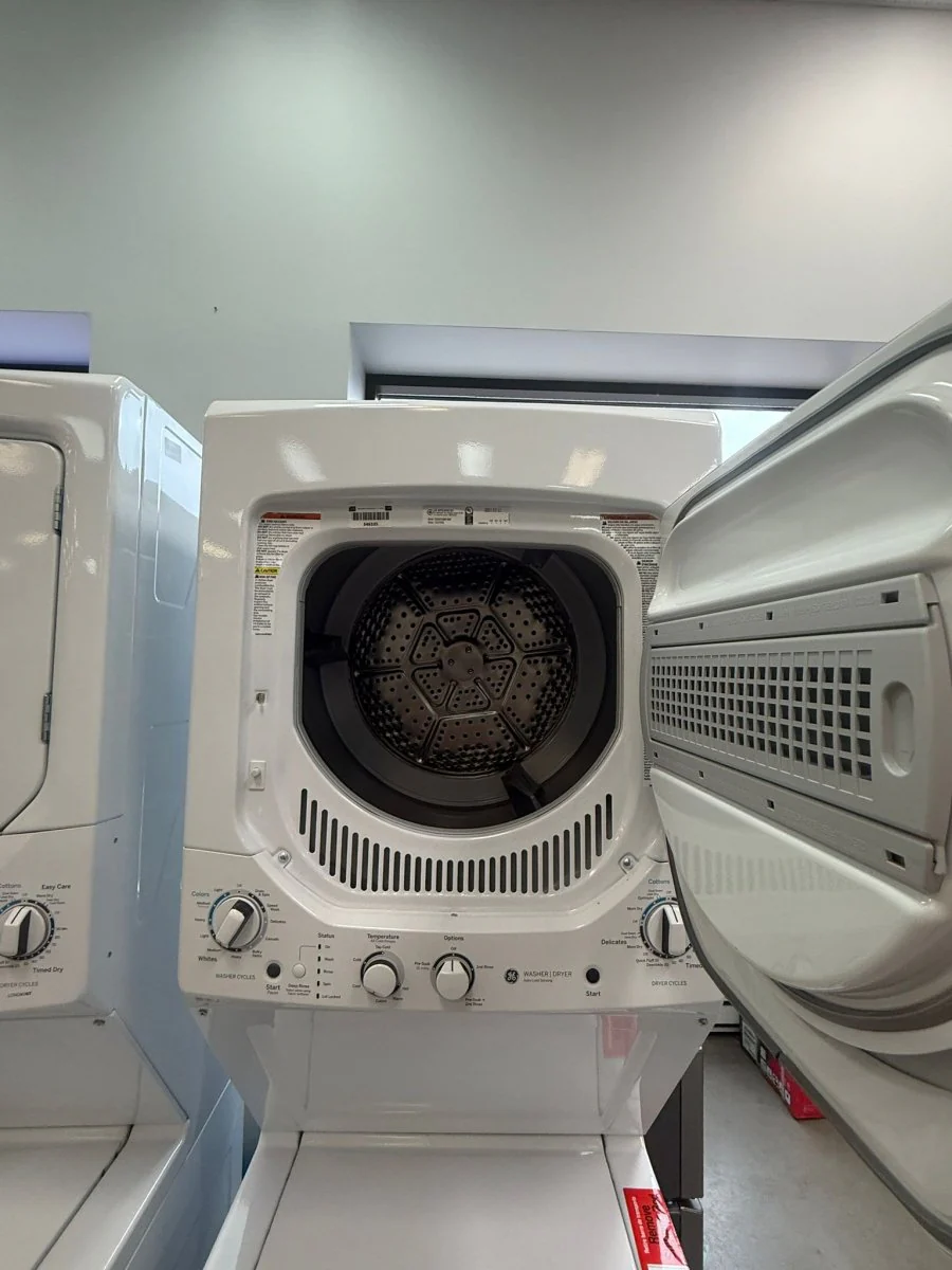 GUD24ESMMWW - LAUNDRY CENTERS - GE - Stacked Washer/Dryer - Electric - White - Open Box - Image 3