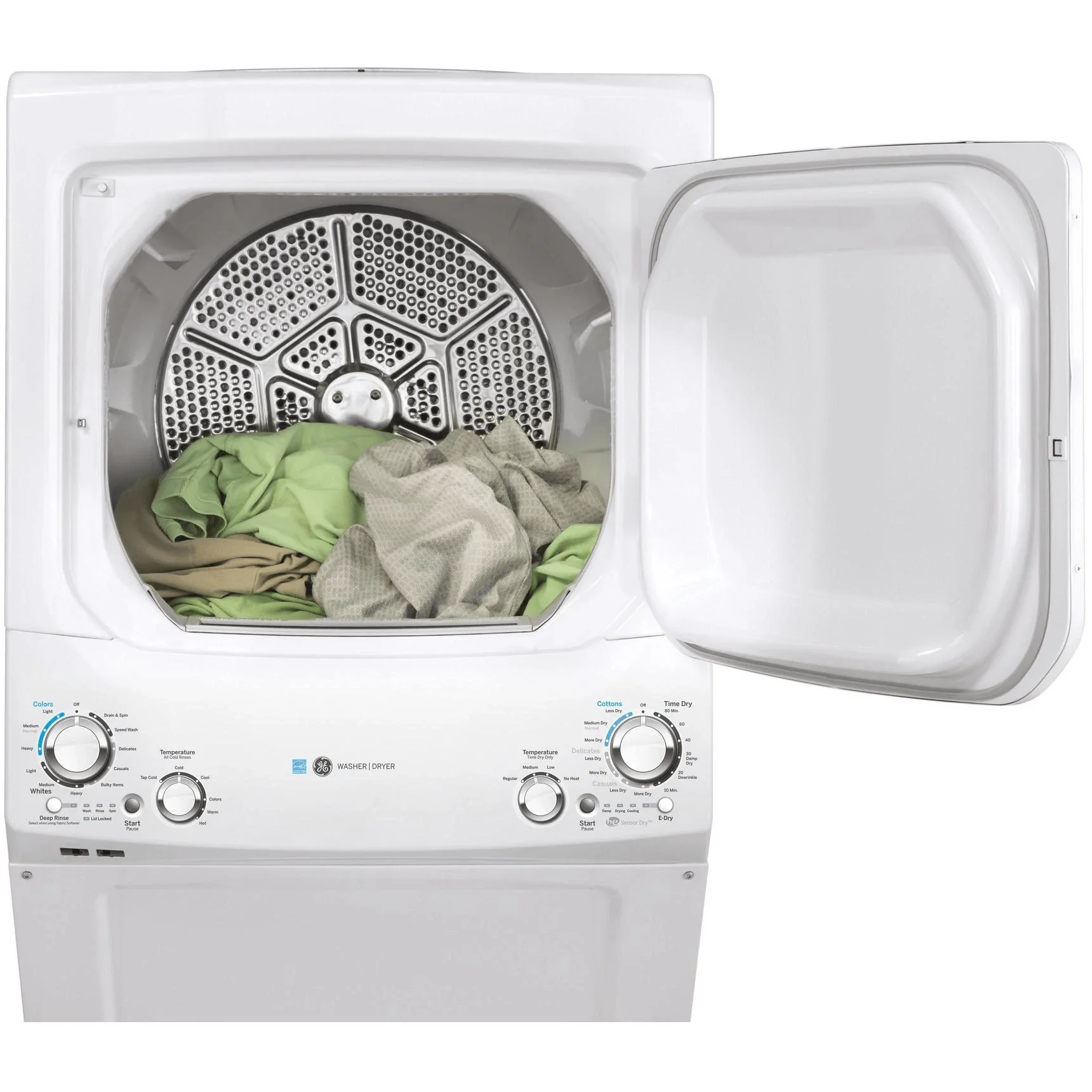 GUD27EEMNWW - LAUNDRY CENTERS - GE - Stacked Washer/Dryer - Electric - White - Open Box - Image 4