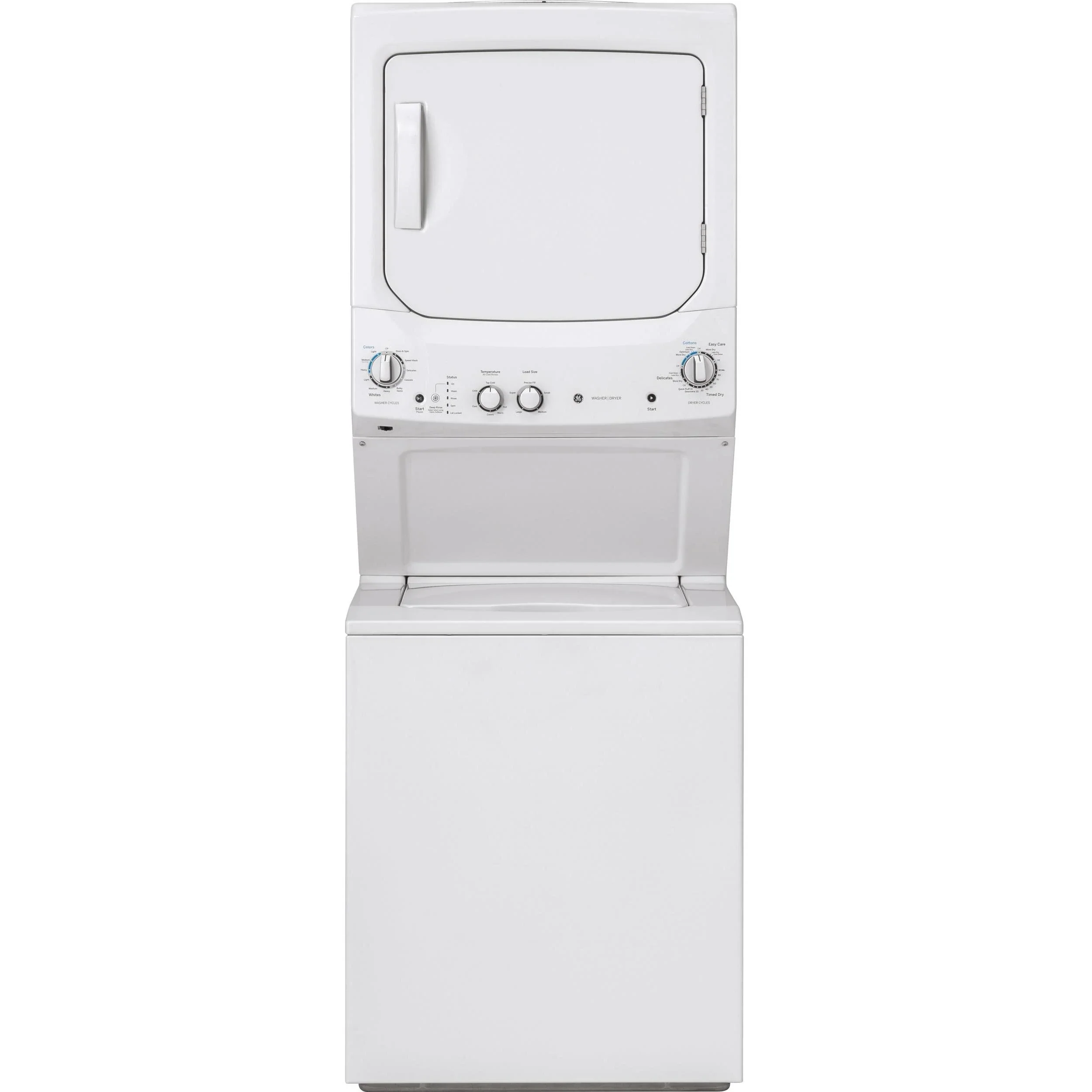 GUD27ESMMWW - LAUNDRY CENTERS - GE - Stacked Washer/Dryer - Electric - White - Open Box