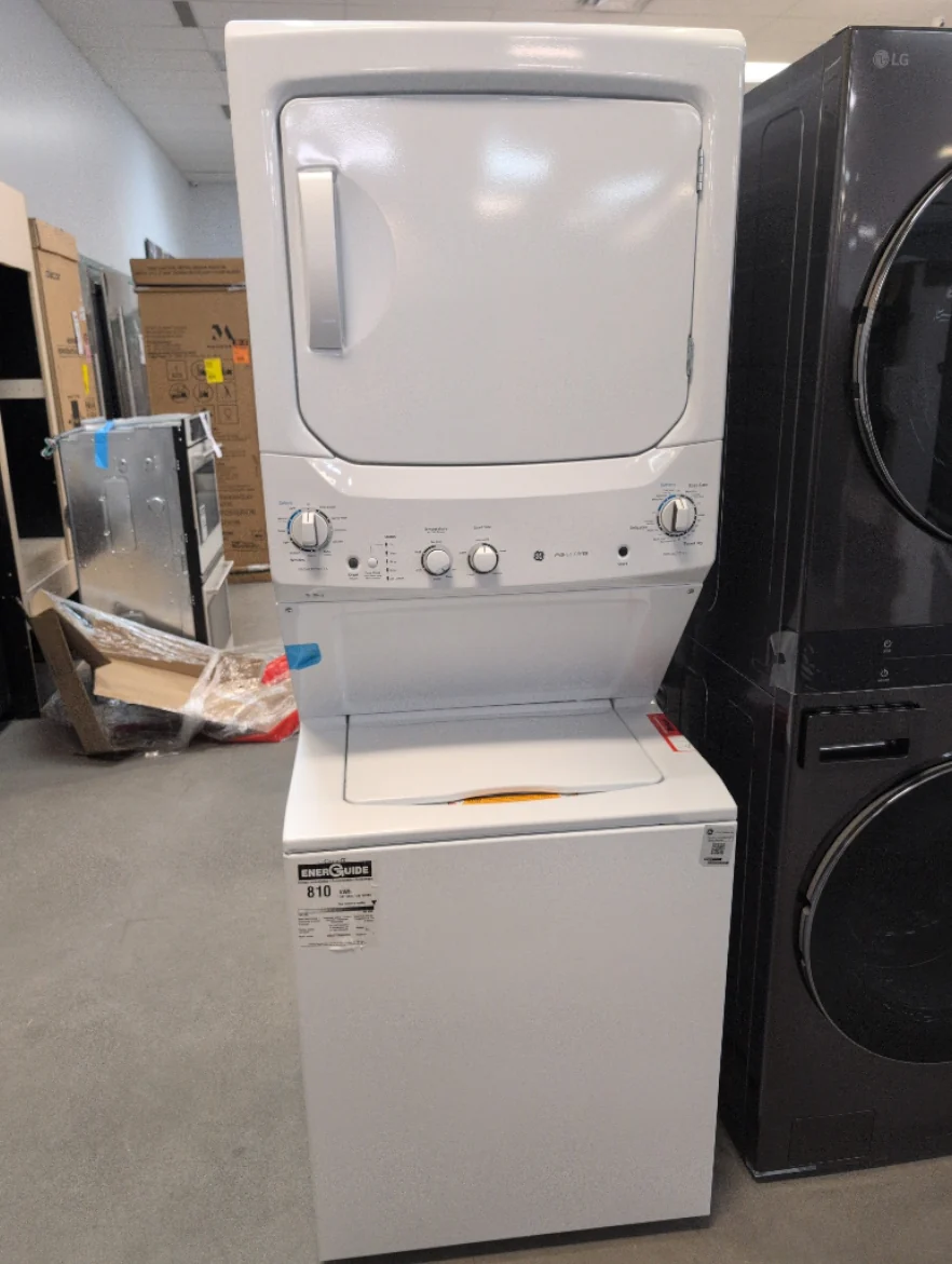 GUD27ESMMWW - LAUNDRY CENTERS - GE - Stacked Washer/Dryer - Electric - White - Open Box - Image 2