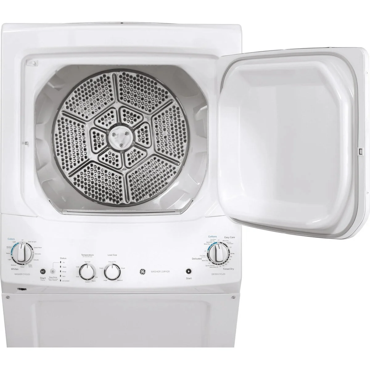 GUD27ESMMWW - LAUNDRY CENTERS - GE - Stacked Washer/Dryer - Electric - White - Open Box - Image 4