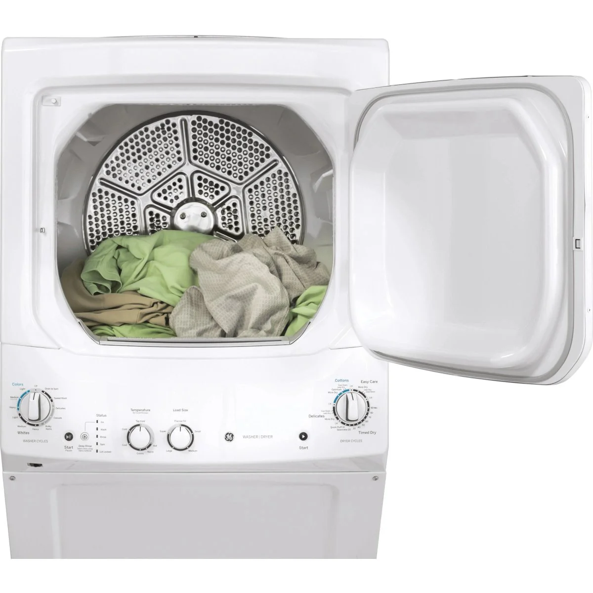 GUD27ESMMWW - LAUNDRY CENTERS - GE - Stacked Washer/Dryer - Electric - White - Open Box - Image 6