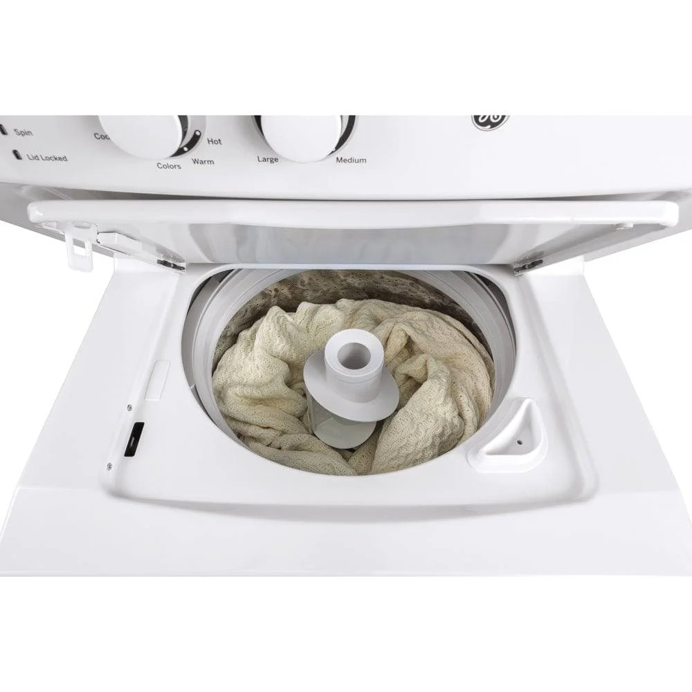 GUD27GSSMWW - LAUNDRY CENTERS - GE - Stacked Washer/Dryer - Gas- White - Open Box - Image 2