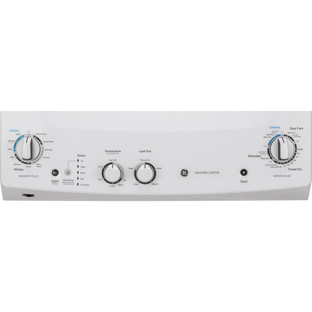 GUD27GSSMWW - LAUNDRY CENTERS - GE - Stacked Washer/Dryer - Gas- White - Open Box - Image 7