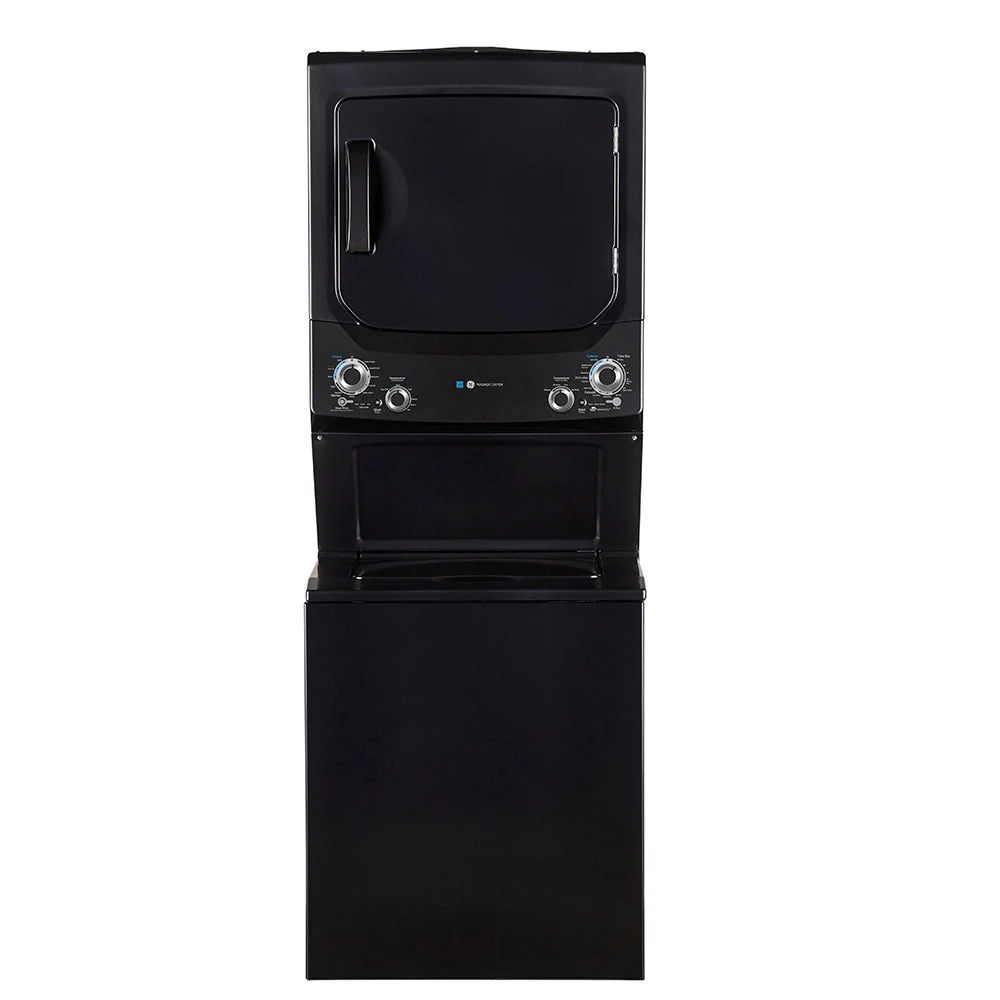 GUD37EEMNDG - LAUNDRY CENTERS - GE - Stacked Washer/Dryer - Electric - Grey - Open Box