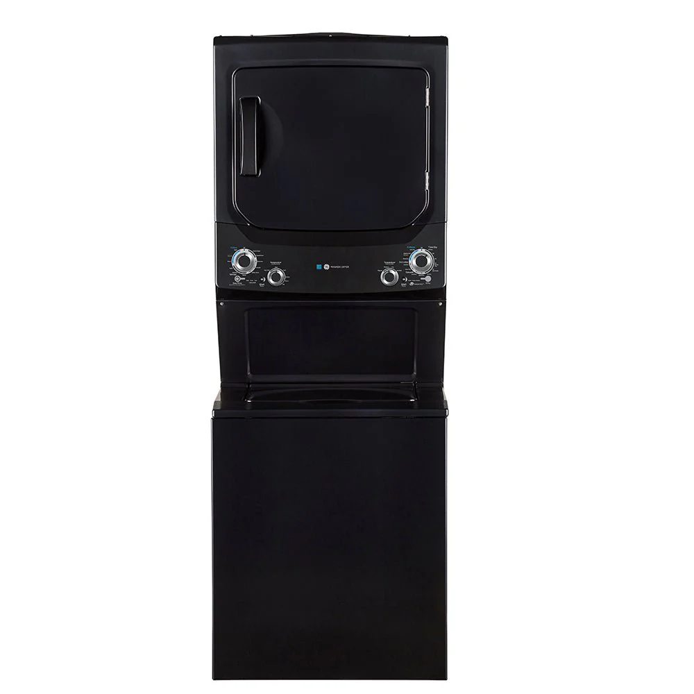 GUD37EEMNDG - LAUNDRY CENTERS - GE - Stacked Washer/Dryer - Electric - Grey - Open Box