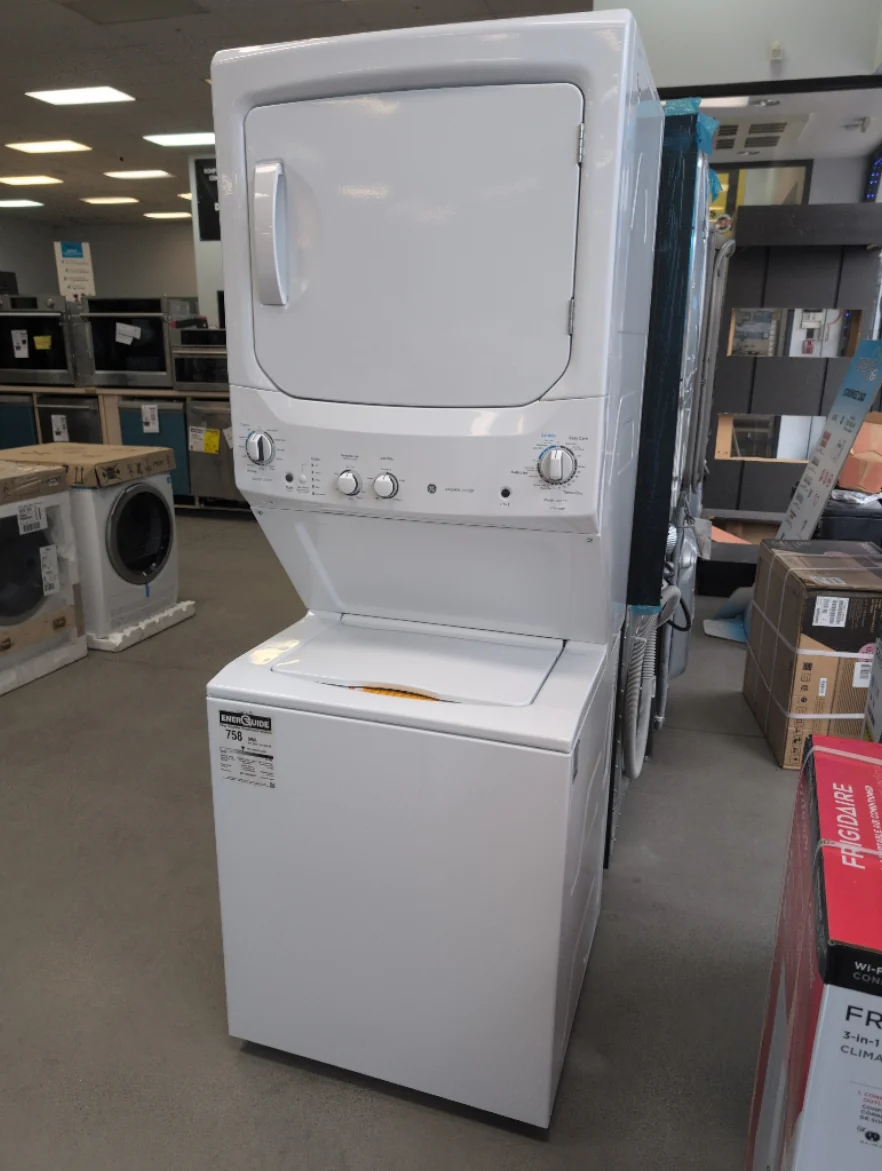 GUV27ESMWWW - LAUNDRY CENTERS - GE - Stacked Washer/Dryer - Electric - White - Open Box - Image 2