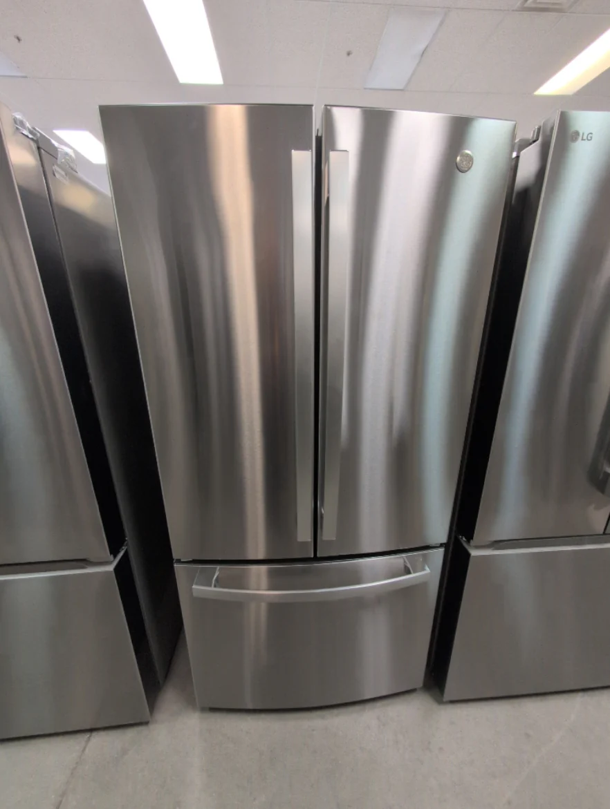 GWE19JYLFS - REFRIGERATORS - GE - French 3-Door - Stainless Steel - Open Box - Image 2