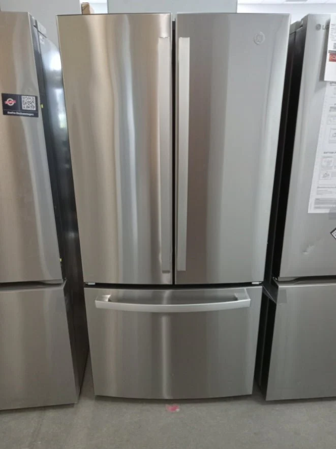 GWE19JYLFS - REFRIGERATORS - GE - French 3-Door - Stainless Steel - Open Box - Image 3