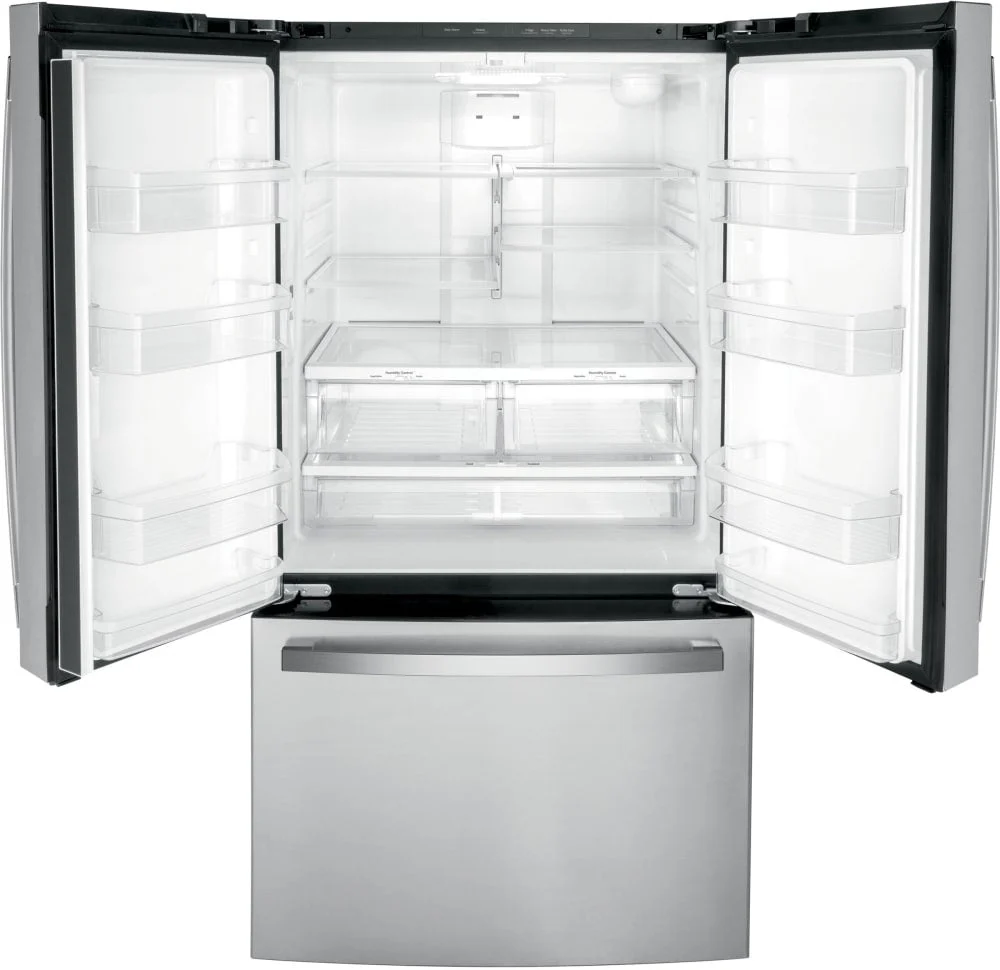 GWE22JYMFS - REFRIGERATORS - GE - French 3-Door - Stainless Steel - Open Box - Image 4