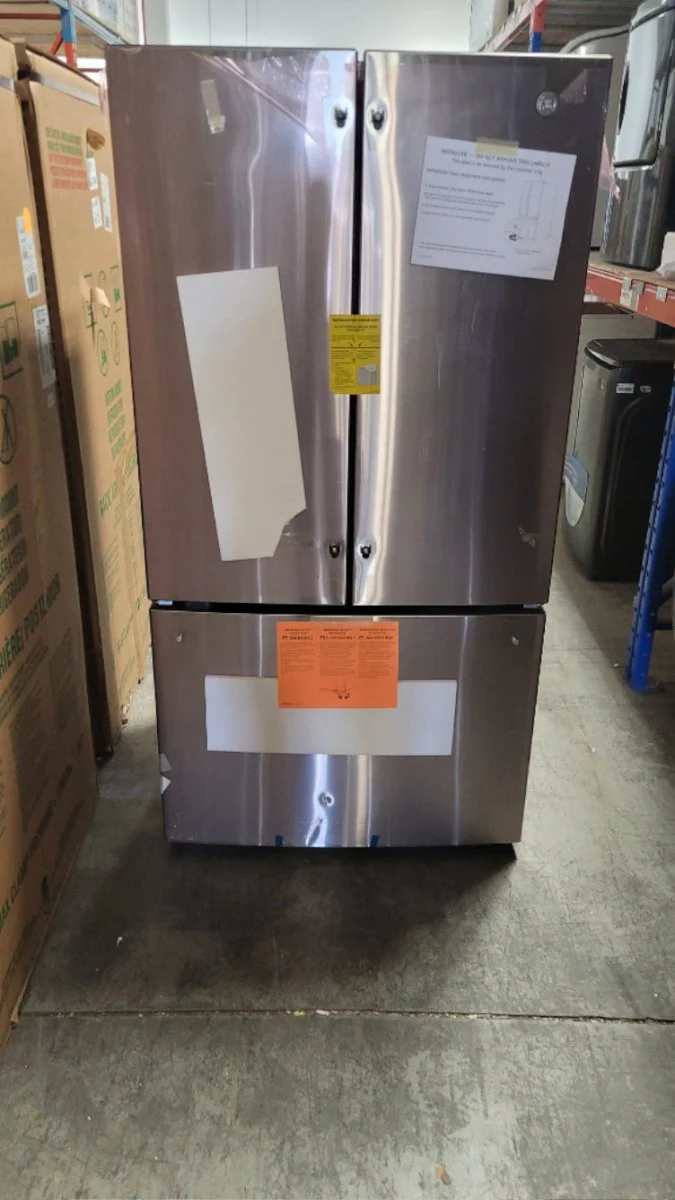 GWE22JYMFS - REFRIGERATORS - GE - French 3-Door - Stainless Steel - Open Box - Image 2
