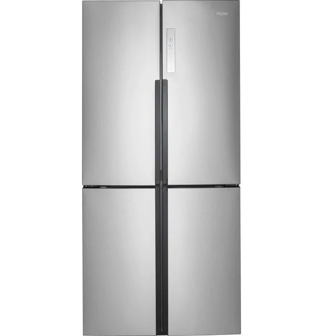 HRQ16N3BGS - REFRIGERATORS - Haier - French 4-Door - Stainless Steel - Open Box