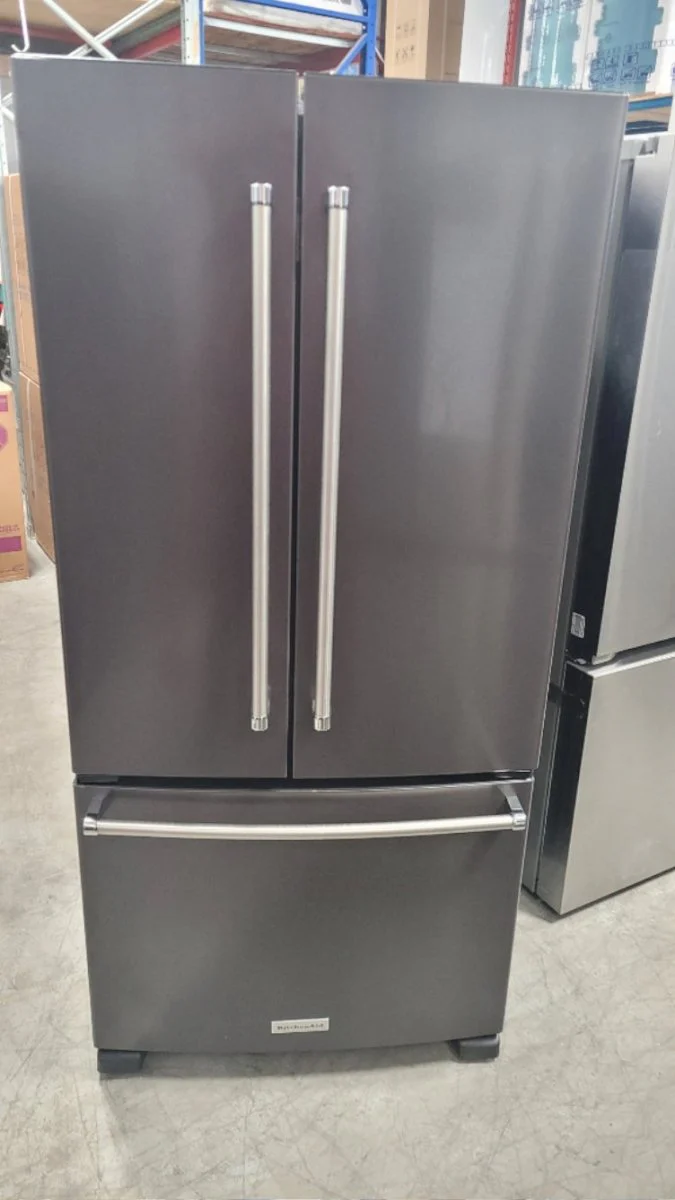KRFF302EBS - REFRIGERATORS - kitchenAid - French 3-Door - Black Stainless - Open Box - Image 2