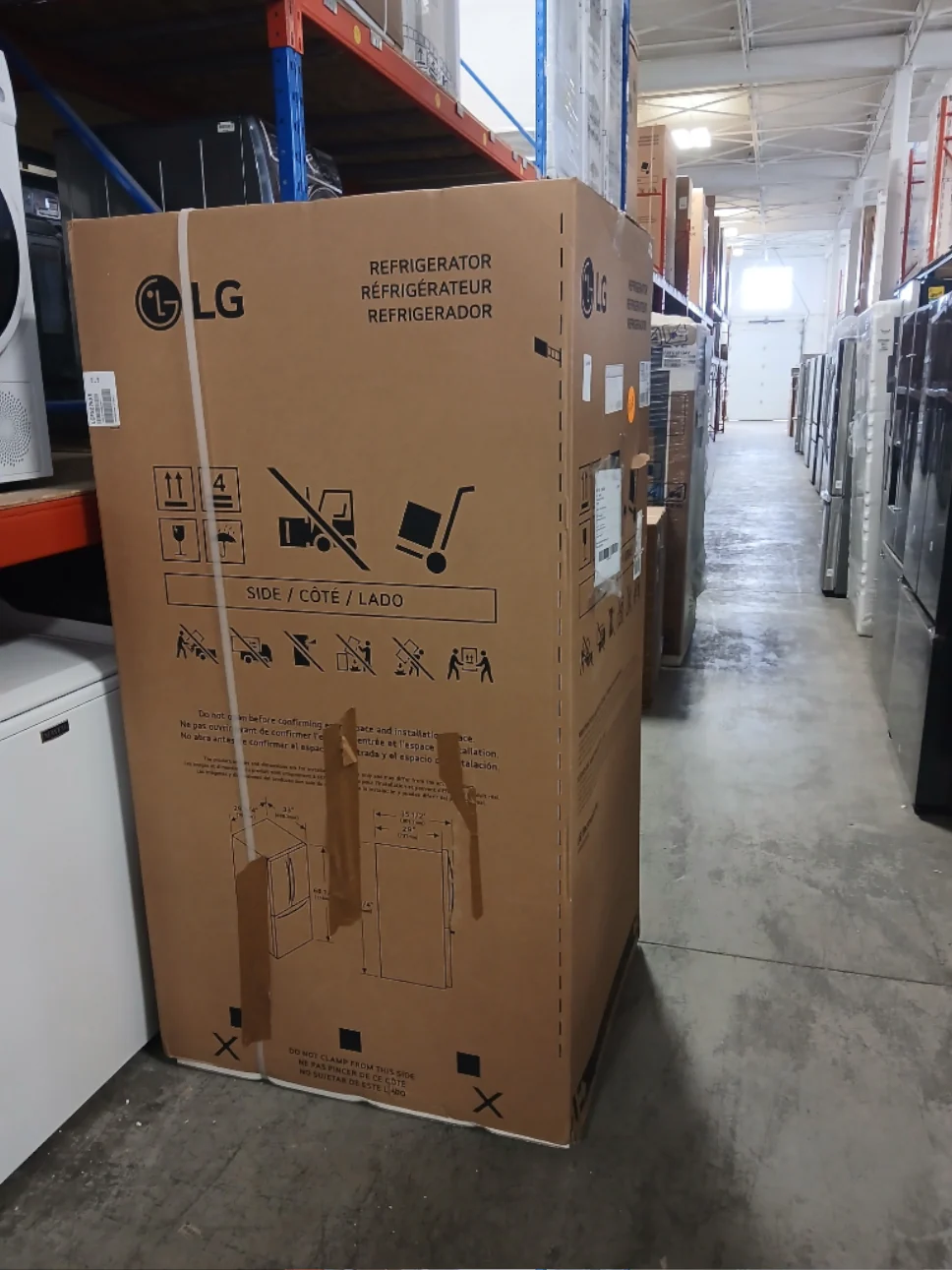 LCFS22EXS - REFRIGERATORS - LG - French 3-Door - Stainless Steel - Open Box - Image 2