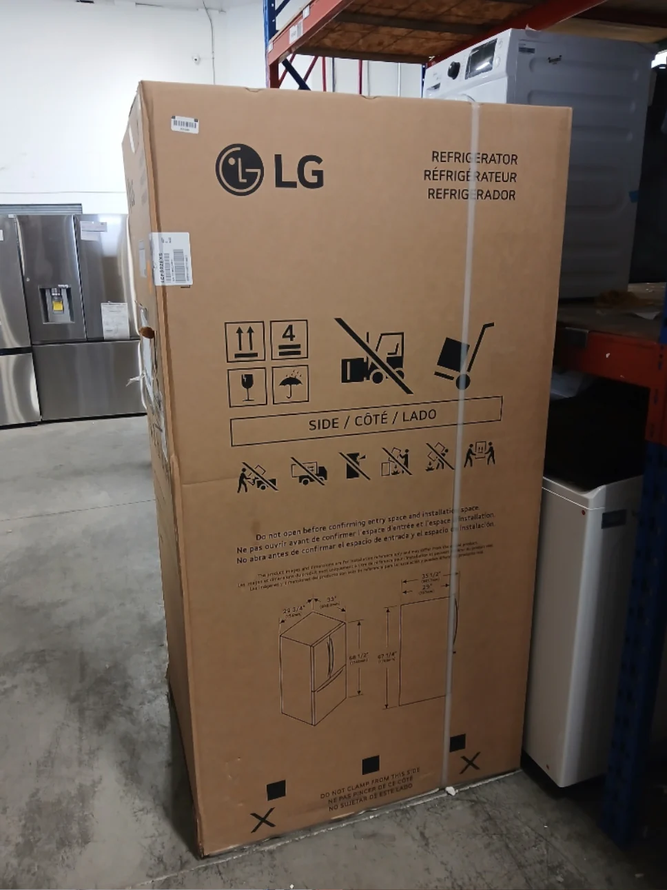 LCFS22EXS - REFRIGERATORS - LG - French 3-Door - Stainless Steel - Open Box - Image 3