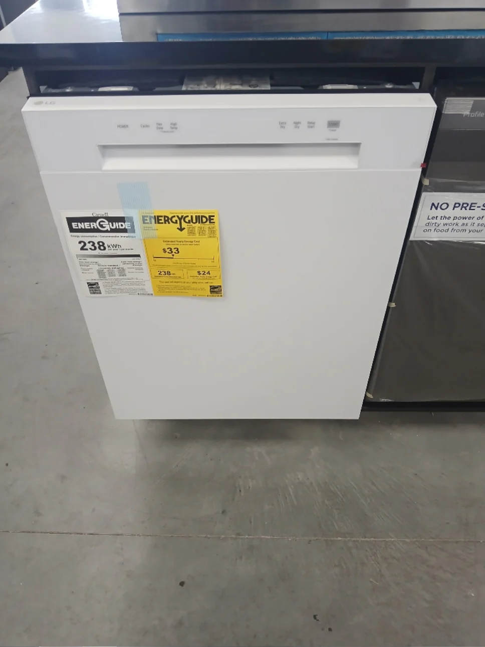 LDFC2423W - DISHWASHERS - LG - Front Controls Single Drawer - White - Open Box - Image 2