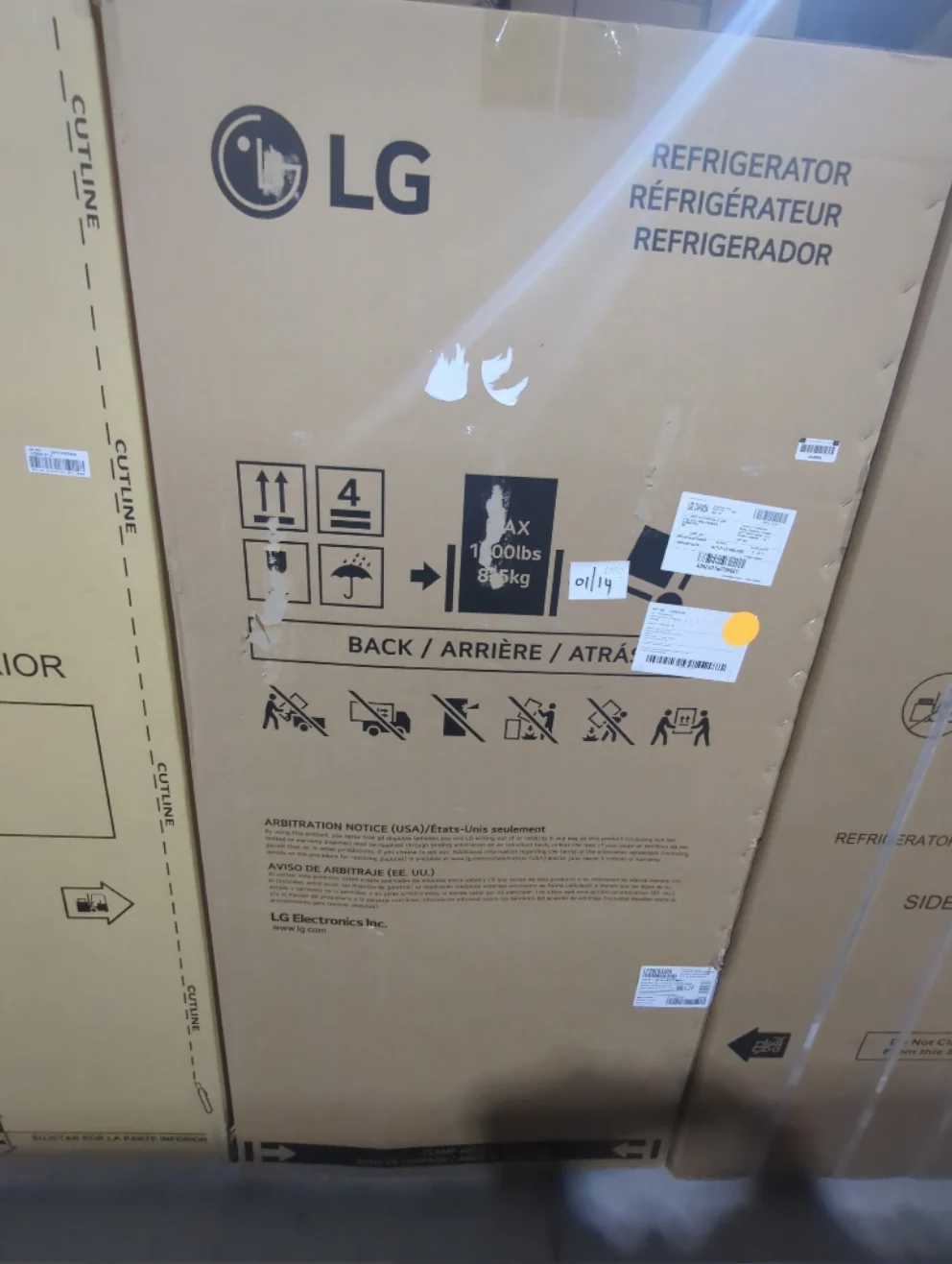 LF20C6330S - REFRIGERATORS - LG - French 3-Door - Stainless Steel - Open Box - Image 3