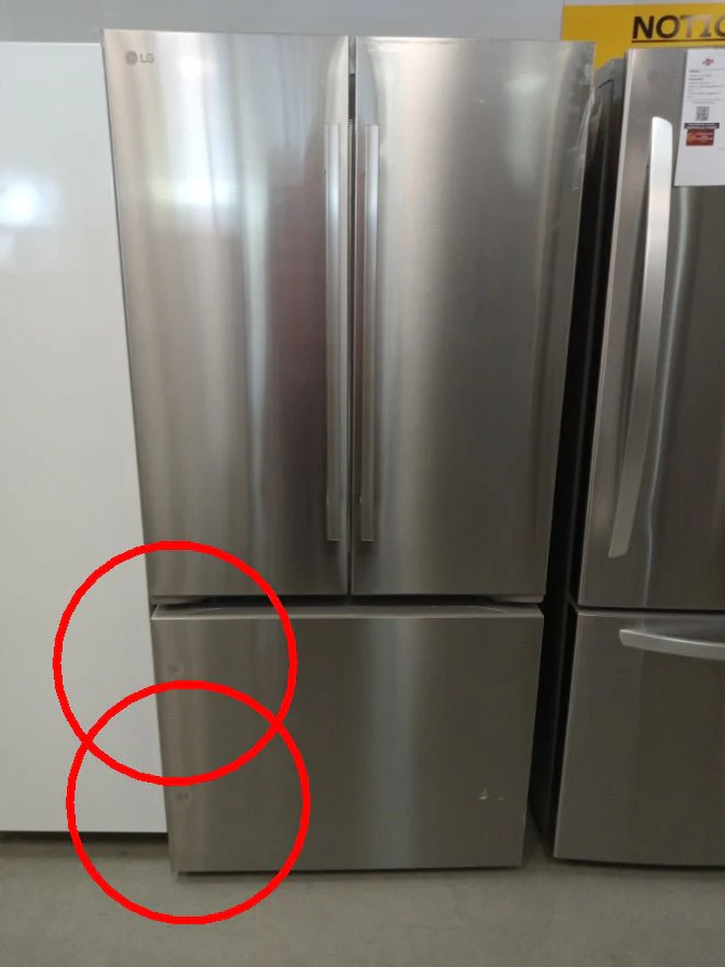 LF25H6200S - REFRIGERATORS - LG - French 3-Door - Stainless Steel - Open Box - Image 4