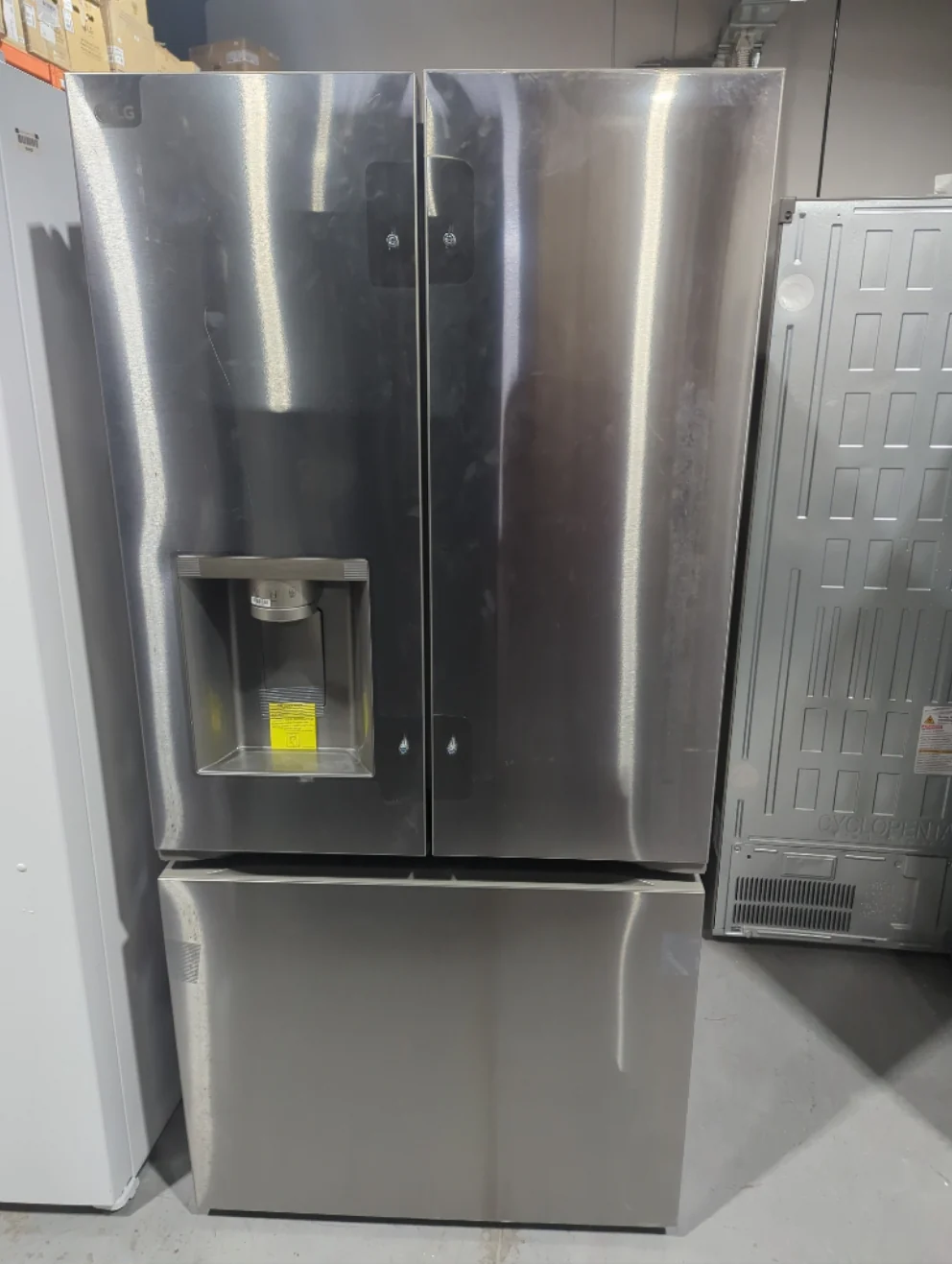 LF25H6330S - REFRIGERATORS - LG - French 3-Door - Stainless Steel - Open Box - Image 2