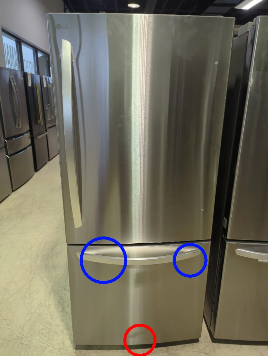 LRDNS2200S - REFRIGERATORS - LG - Bottom Freezer - Stainless Steel - Open Box - Image 2