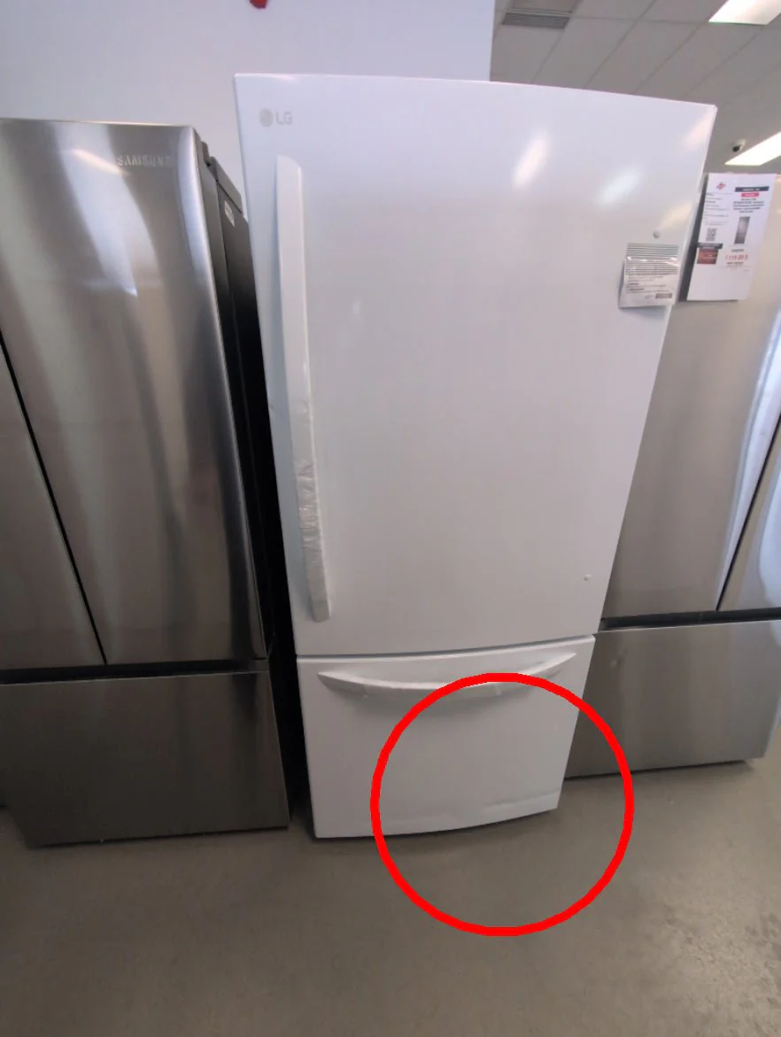 LRDNS2200W - REFRIGERATORS - LG - Bottom Freezer - White - Open Box - Image 4
