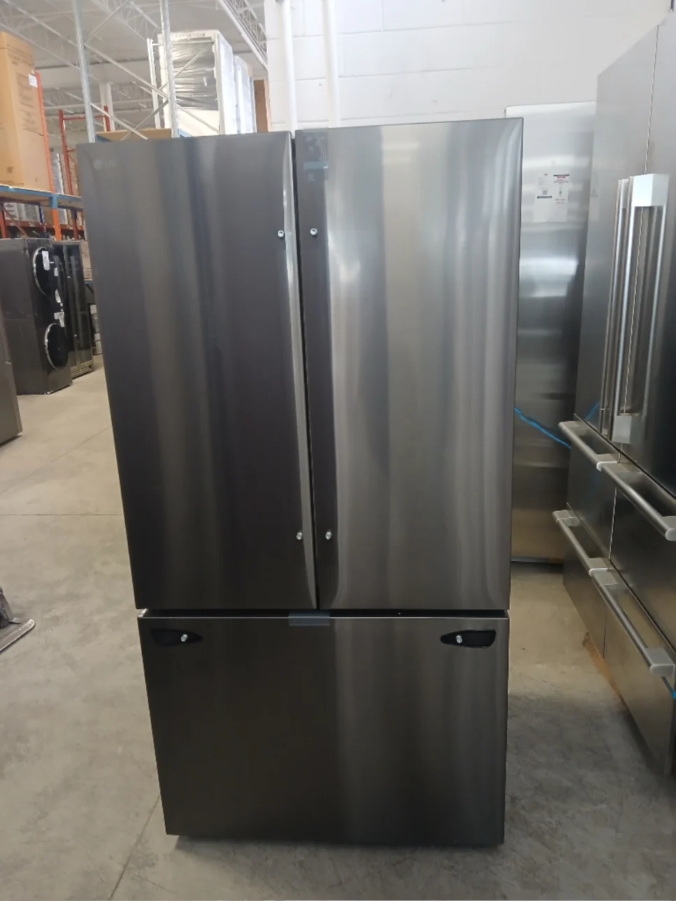 LRFLC2706D - REFRIGERATORS - LG - French 3-Door - Black Stainless - Open Box - Image 3
