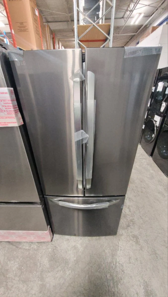 LRFNS2200D - REFRIGERATORS - LG - French 3-Door - Black Stainless - Open Box - Image 2
